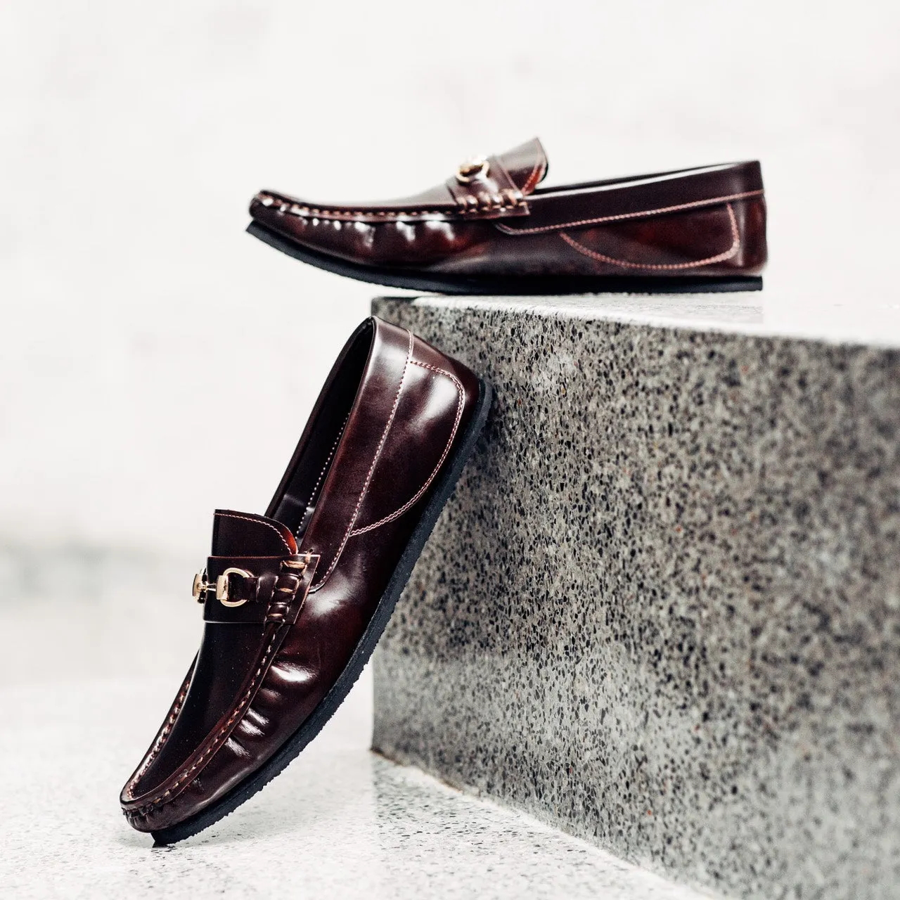 702-3 Arcobareno Classic Horsebit Loafer Burgundy