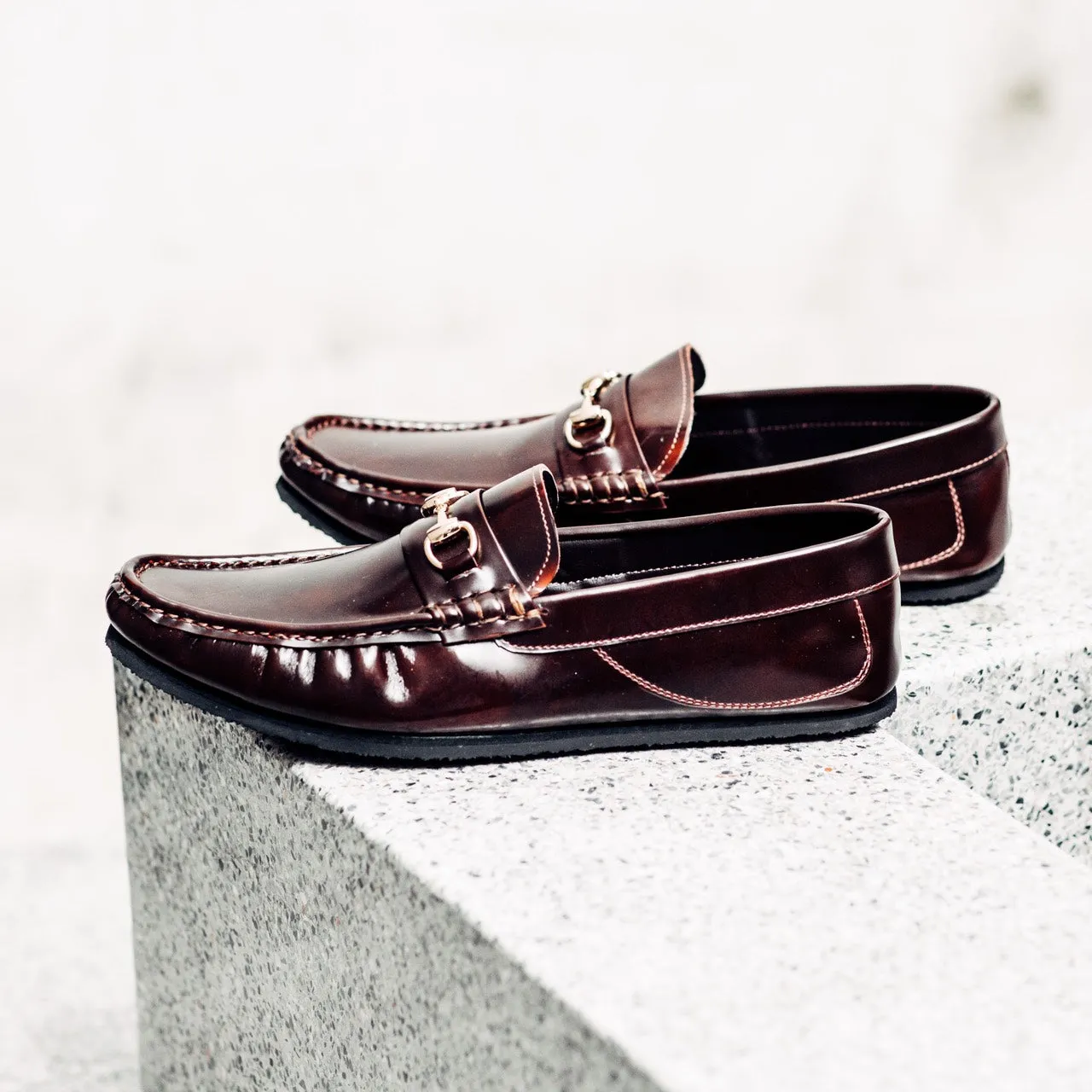 702-3 Arcobareno Classic Horsebit Loafer Burgundy