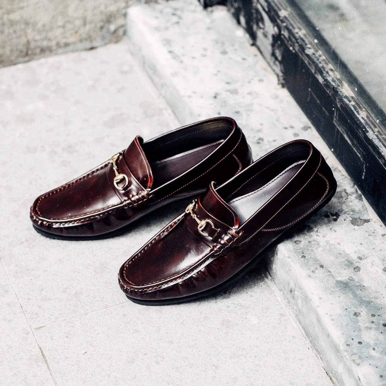 702-3 Arcobareno Classic Horsebit Loafer Burgundy