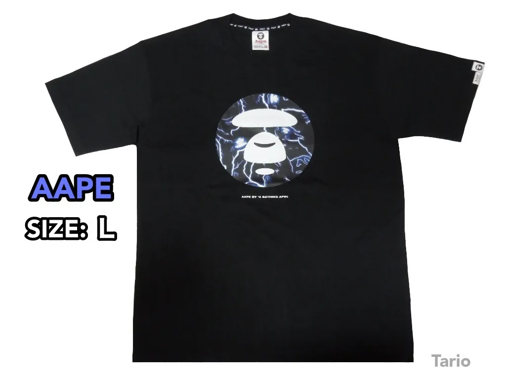 A BATHING APE  |Street Style Cotton Short Sleeves Oversized Logo T-Shirts