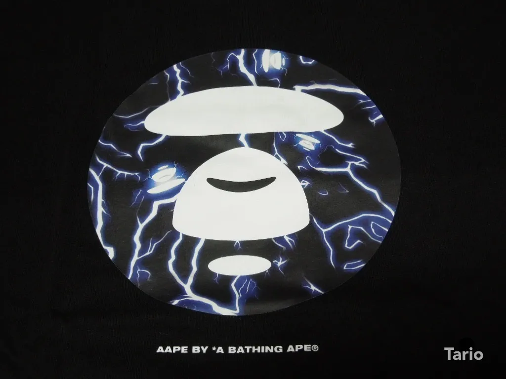 A BATHING APE  |Street Style Cotton Short Sleeves Oversized Logo T-Shirts