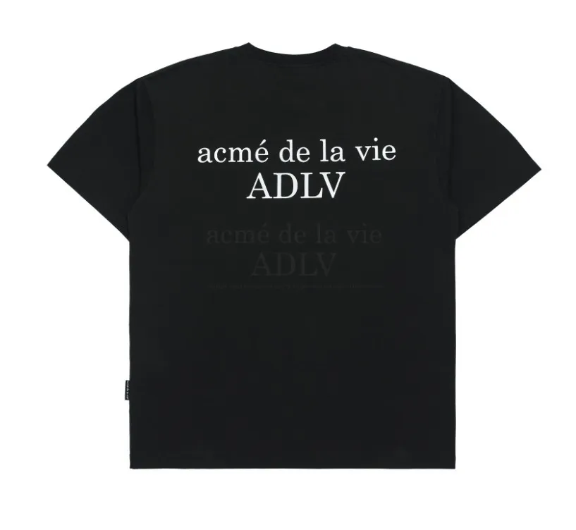 acme de la vie  |Plain Cotton Short Sleeves Oversized T-Shirts