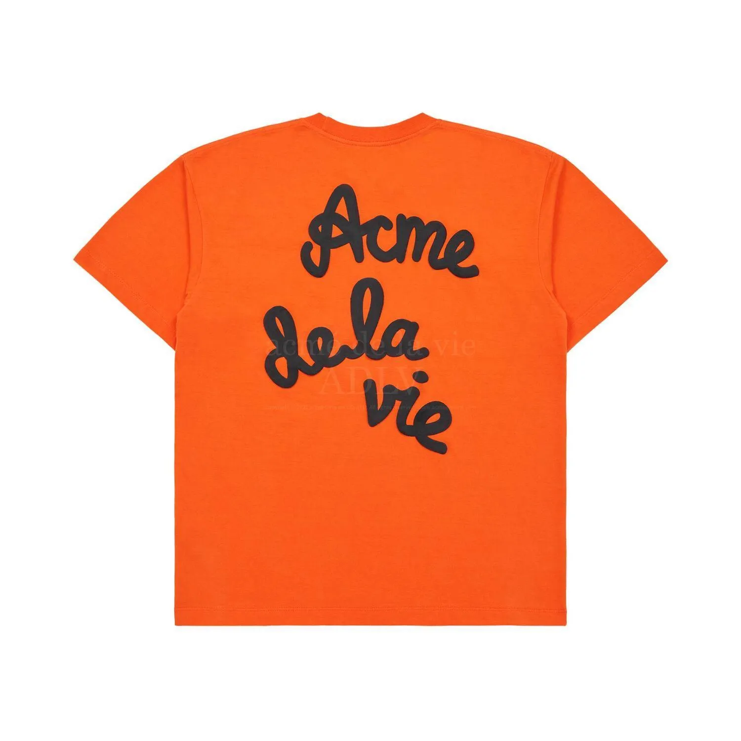 acme de la vie  |Unisex Street Style Plain Cotton Short Sleeves Oversized