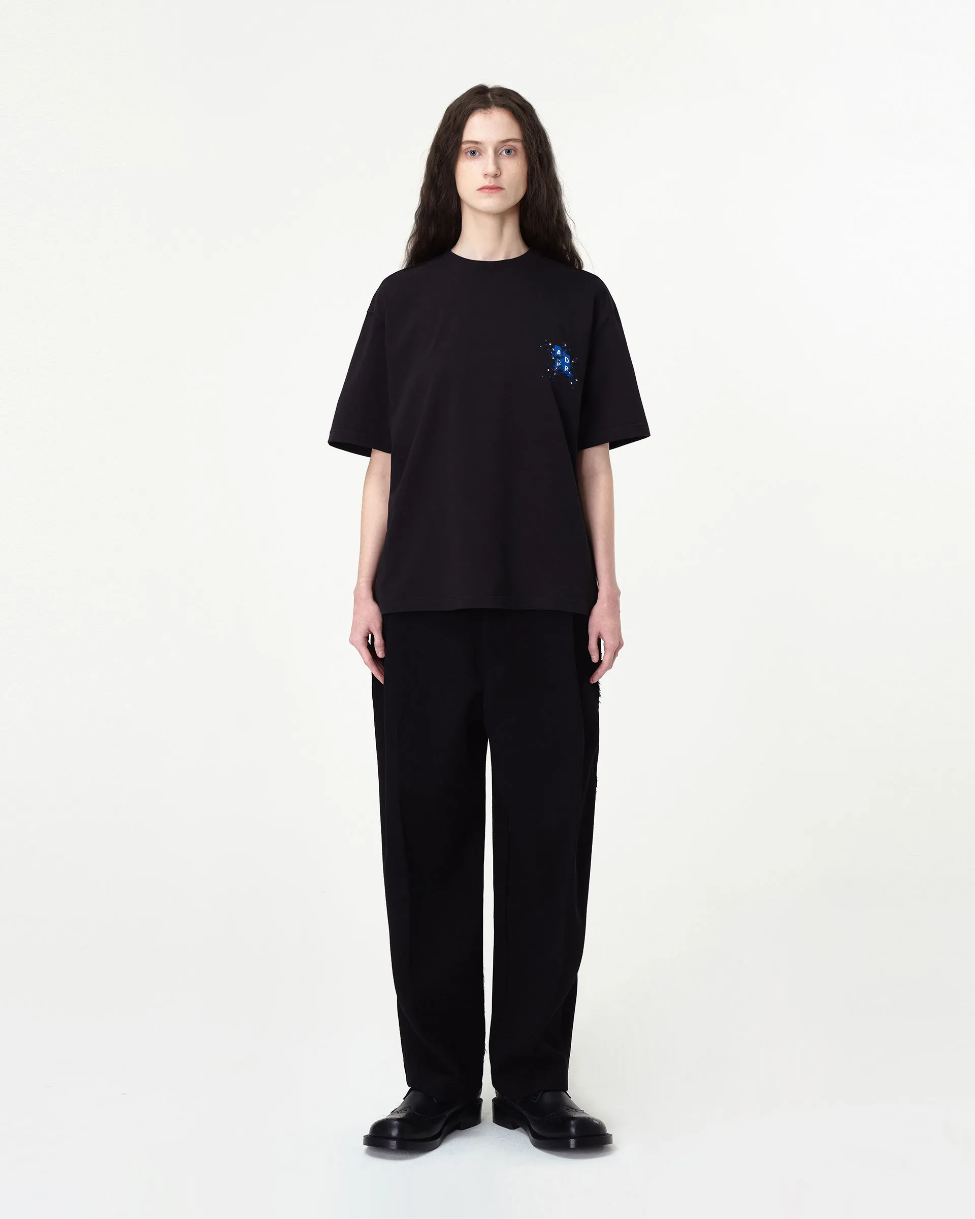 ADERERROR  |Unisex Street Style Plain Short Sleeves Oversized Logo