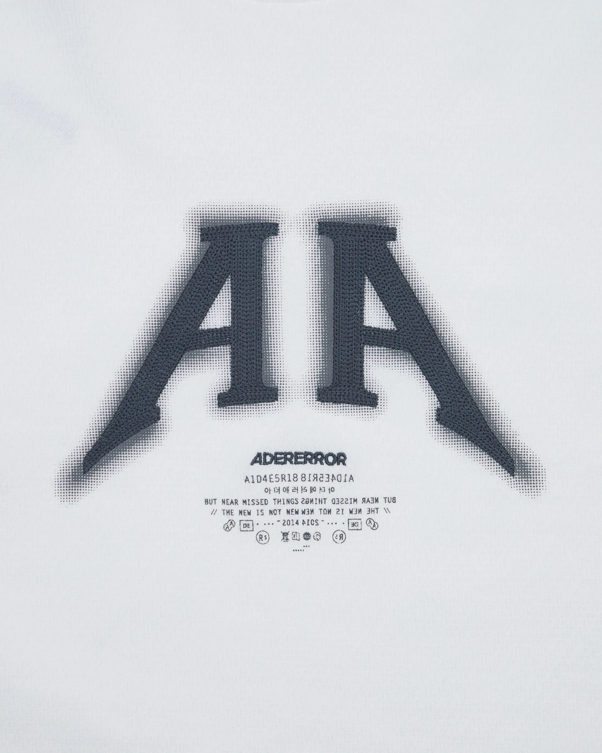 ADERERROR  |Unisex Street Style Short Sleeves Oversized Logo T-Shirts