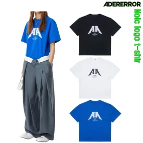 ADERERROR  |Unisex Street Style Short Sleeves Oversized Logo T-Shirts