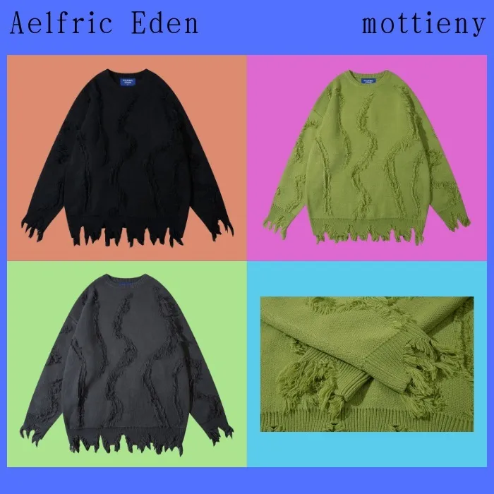 Aelfric Eden  |Unisex Blended Fabrics Street Style Oversized Skater Style