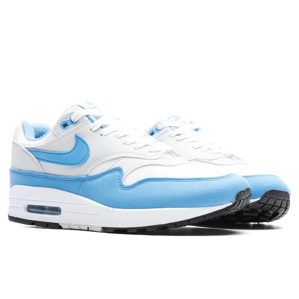 Air Max 1 - White/University Blue/Photon Dust