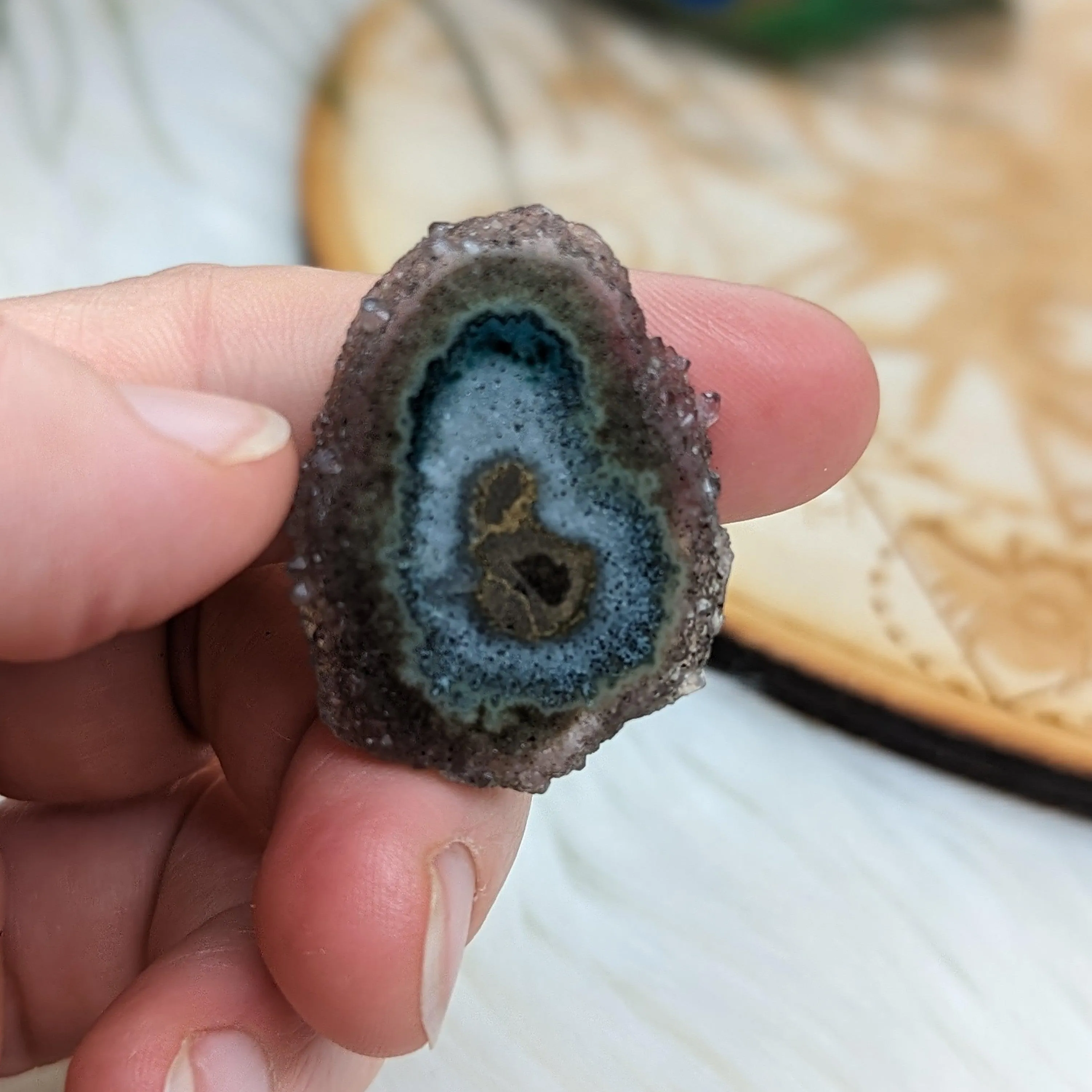 Amethyst Stalactite Slice Specimen #2 ~ Expansion of the Higher Self