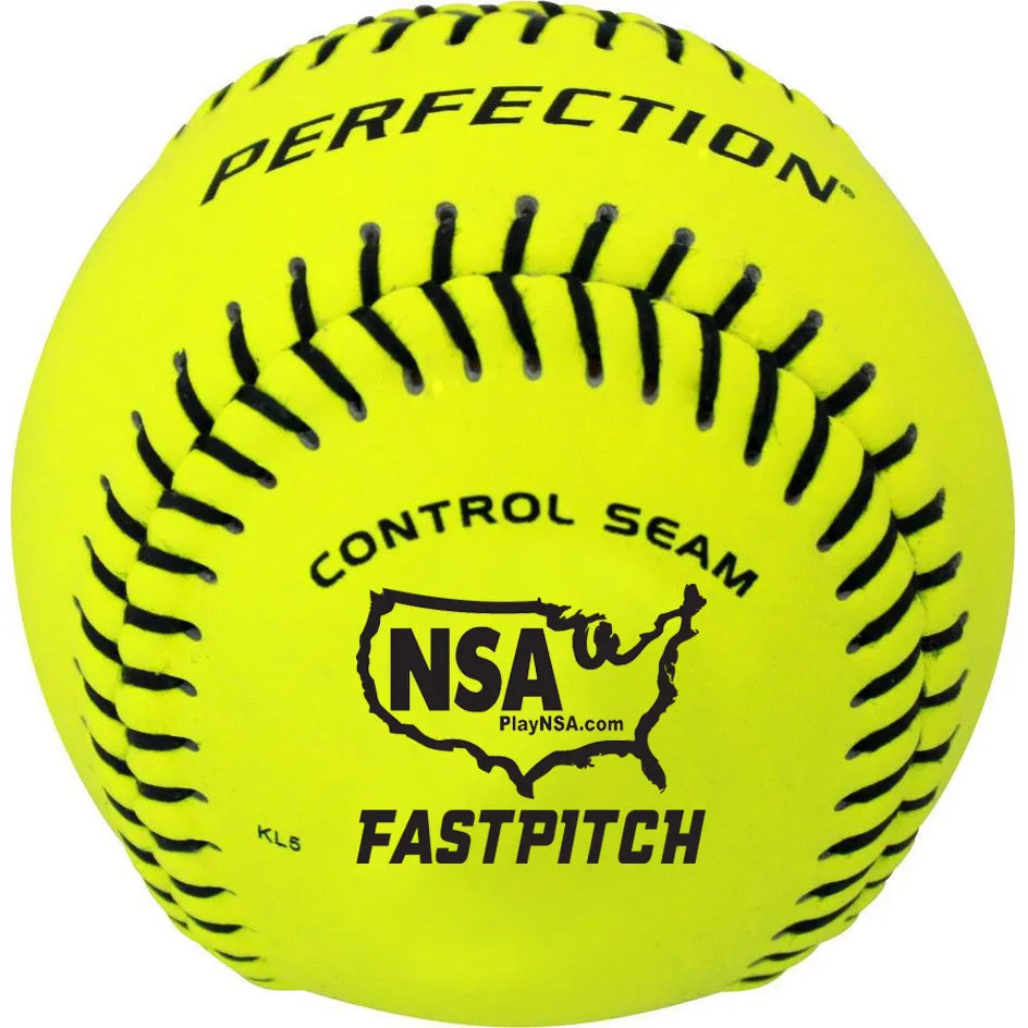 Baden NSA Perfection 11 47/375 Leather Fastpitch Softballs: FPN11