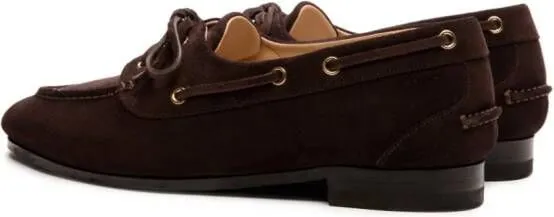 Bally Plume suede moccasins Brown