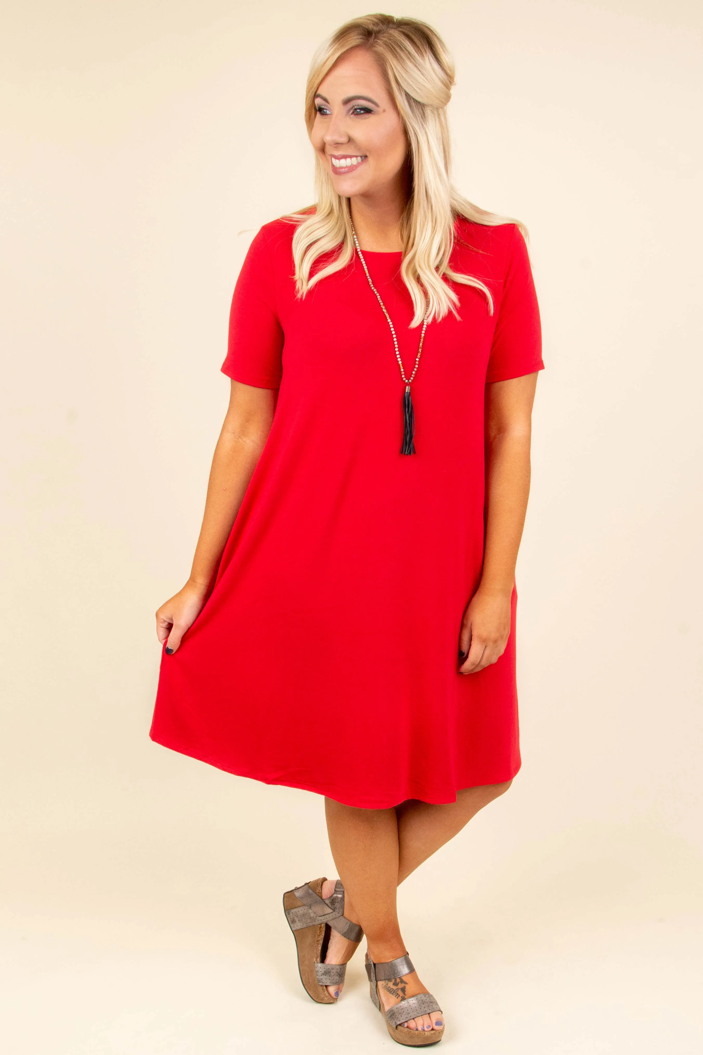 Best Bet Dress, Ruby