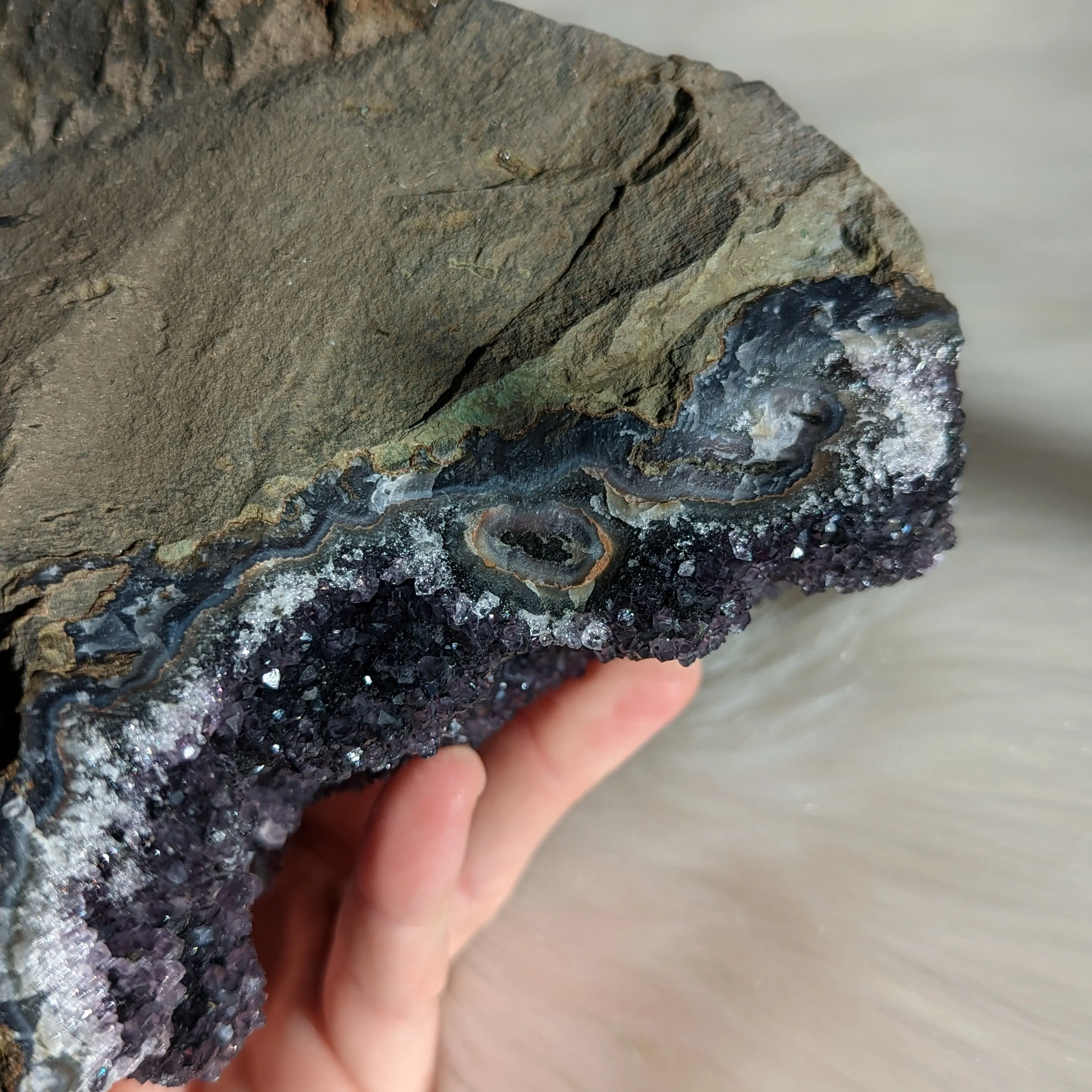 Black Amethyst Cluster ~ Beautiful, Large Free Standing Display Specimen