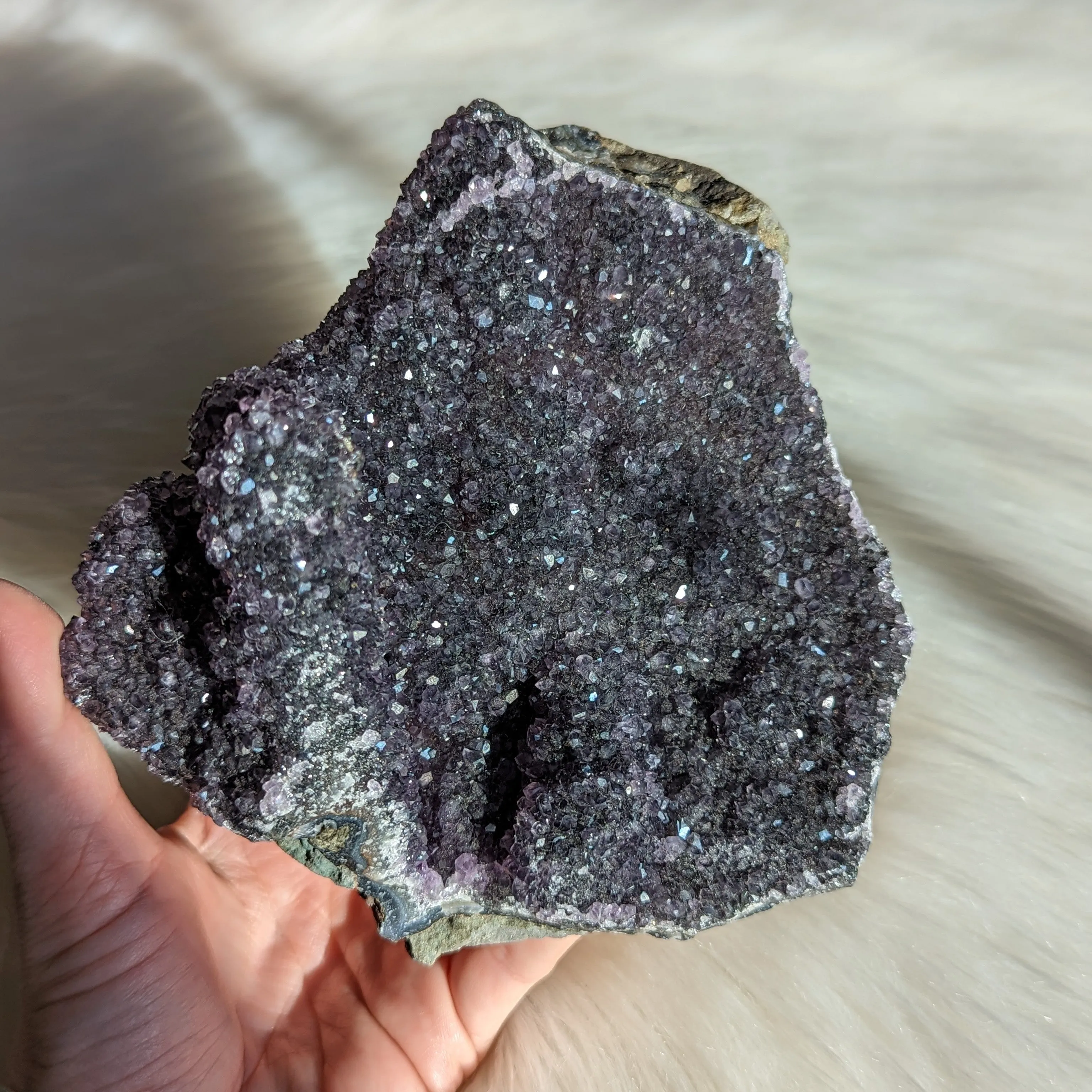 Black Amethyst Cluster ~ Beautiful, Large Free Standing Display Specimen