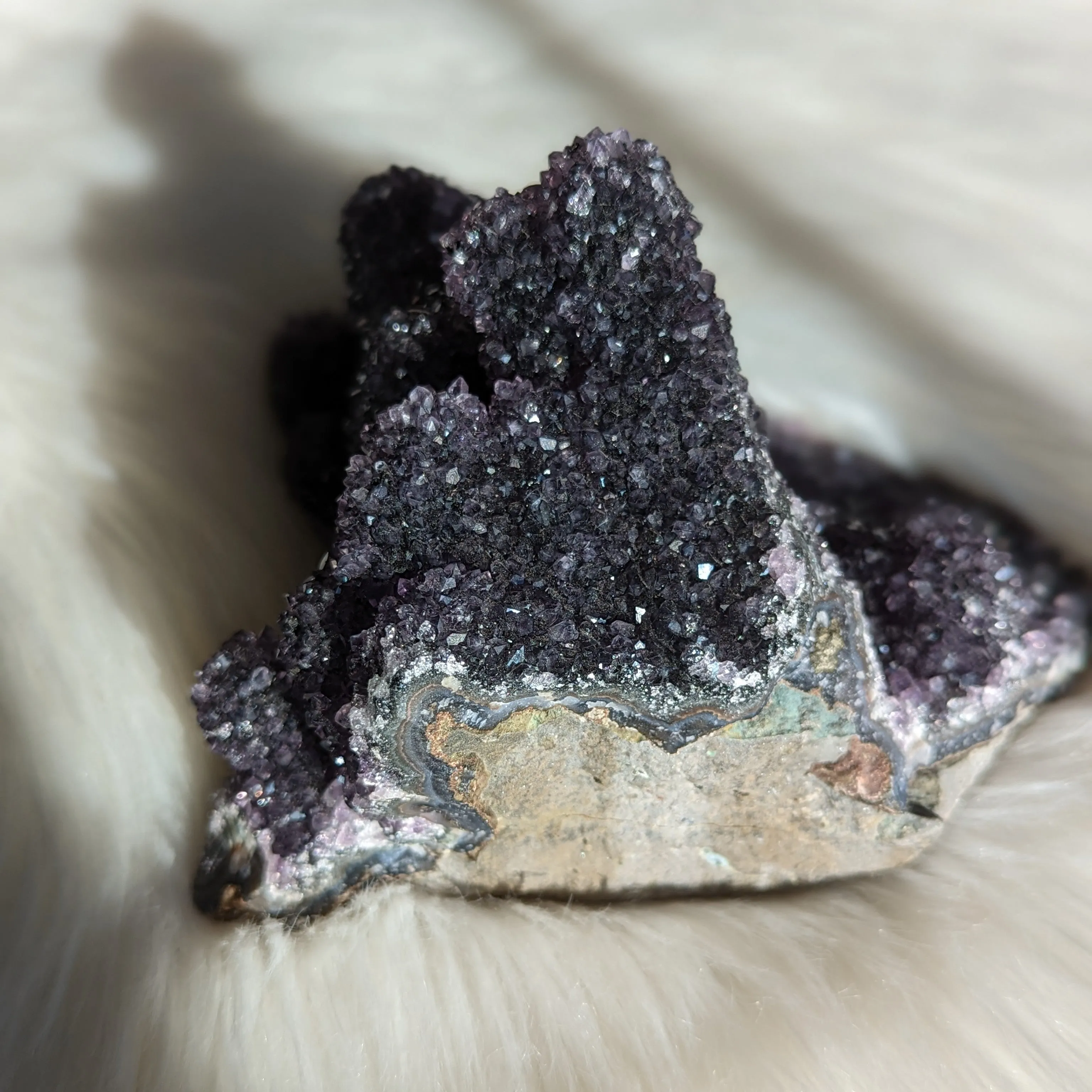 Black Amethyst Cluster ~ Beautiful, Large Free Standing Display Specimen