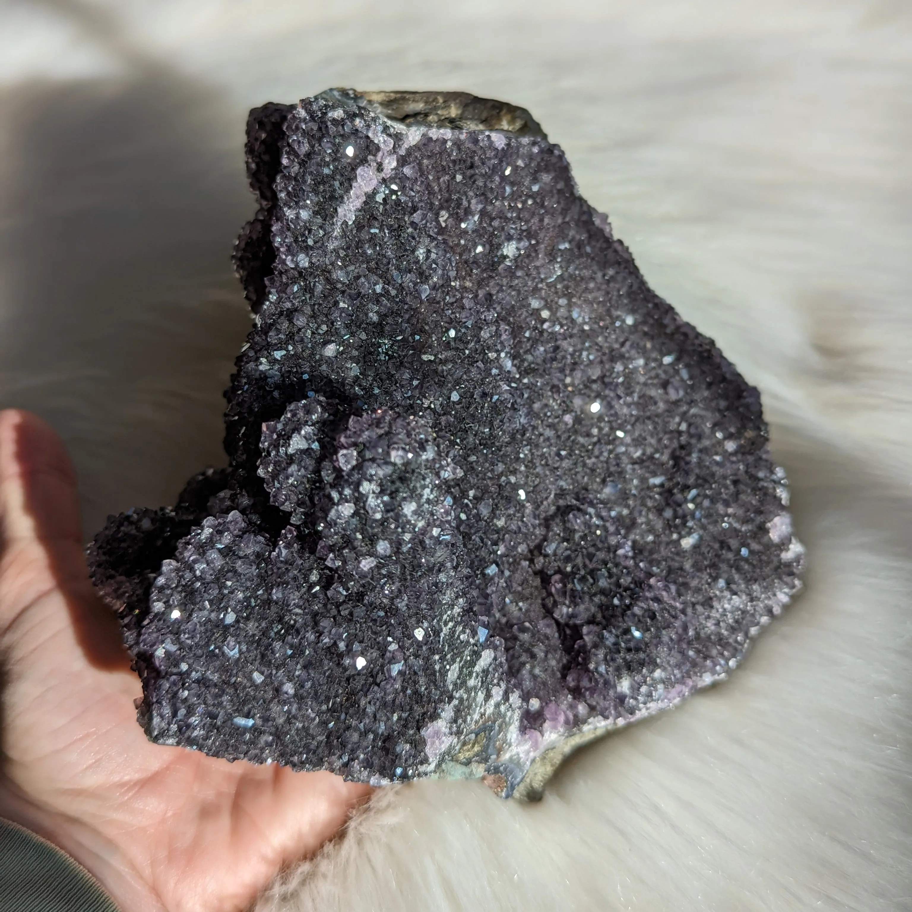 Black Amethyst Cluster ~ Beautiful, Large Free Standing Display Specimen