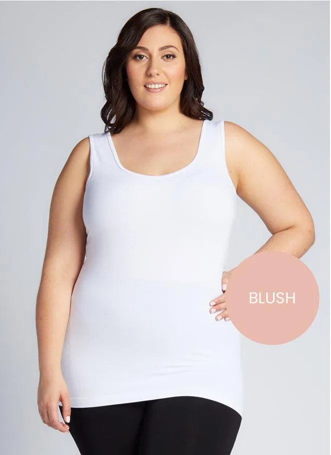 C'est Moi Bamboo Plus Size Tank In Blush