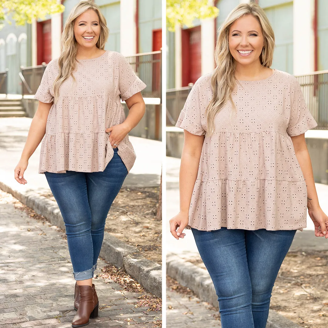 Chasing A Dream Top, Taupe