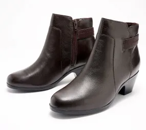 Clarks Collection Leather Heeled Booties- Emily2 Holly