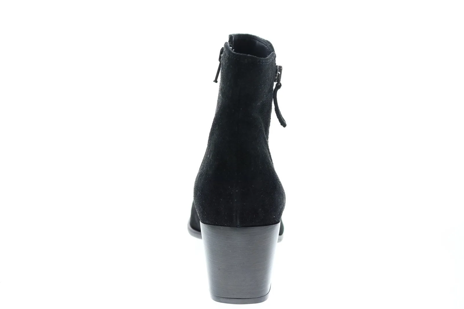 Clarks Isabella Zip 26147214 Womens Black Suede Zipper Ankle & Booties Boots
