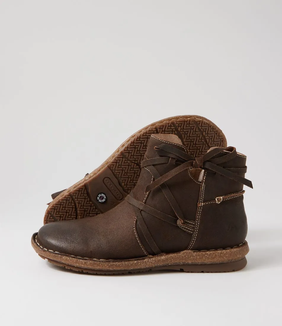 COLORADO Echo Coffee Suede Ankle Boots