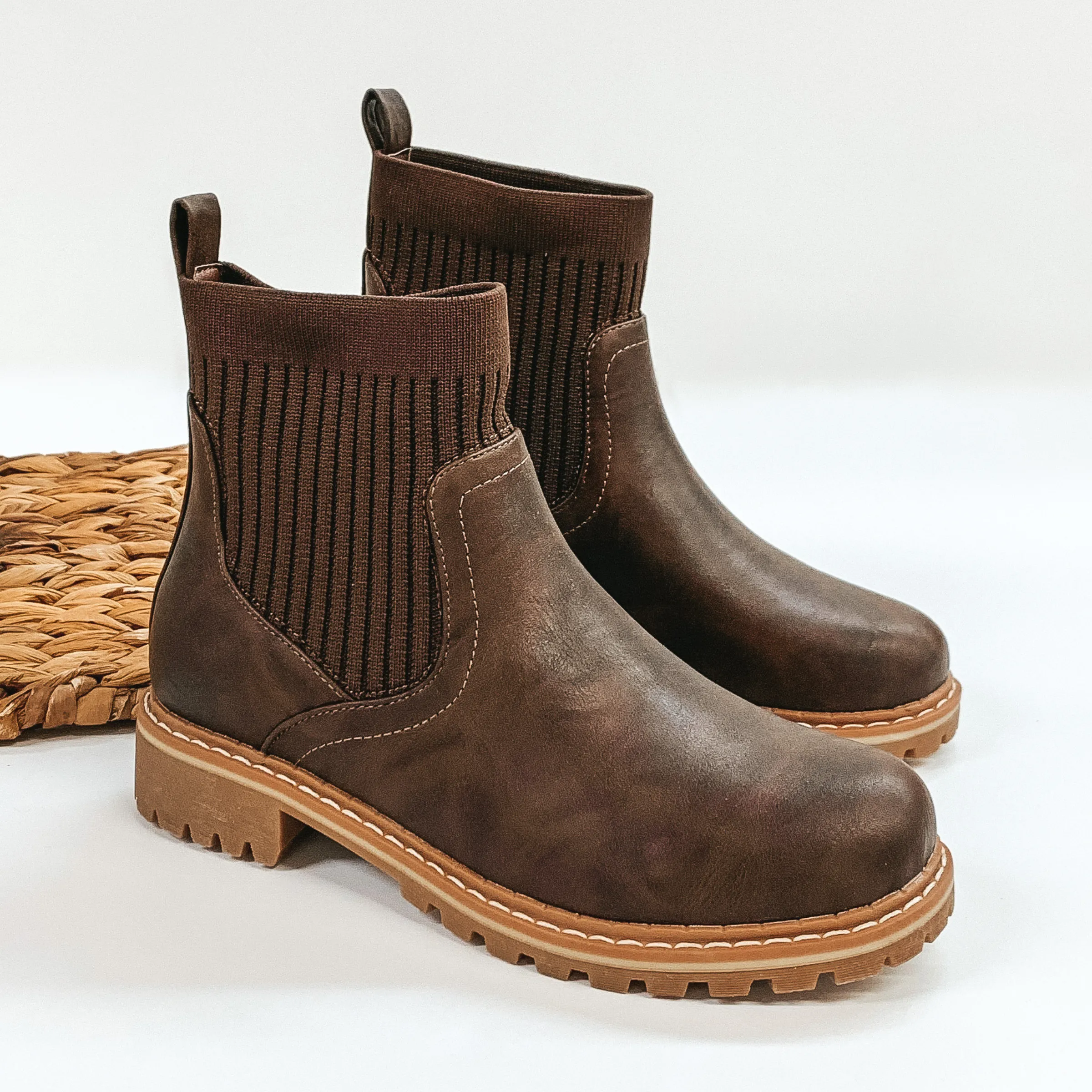 Corky's | Cabin Fever Slip On Booties in Brown