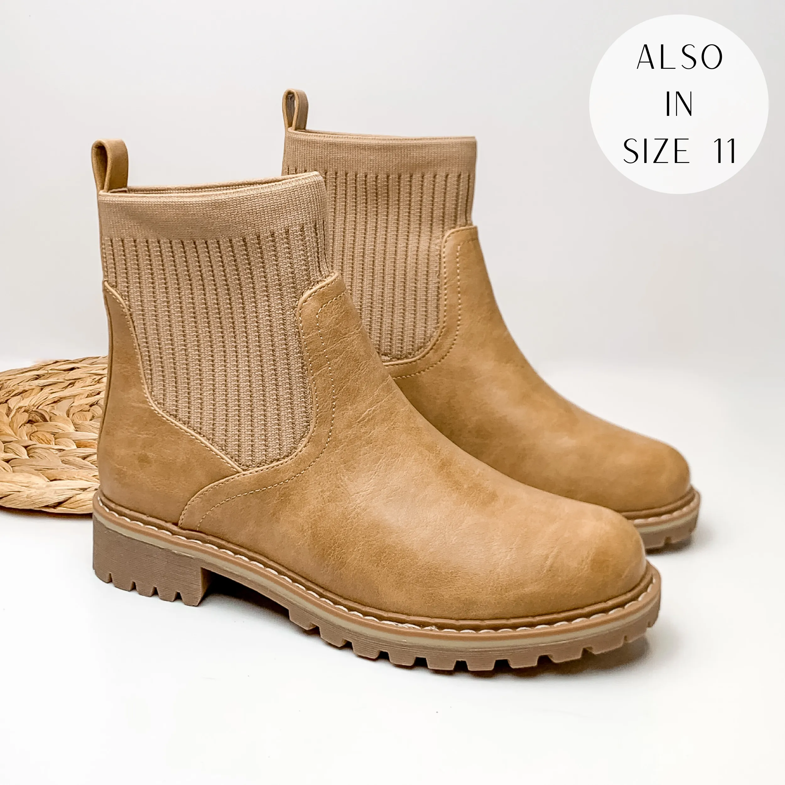 Corky's | Cabin Fever Slip On Booties in Caramel Tan