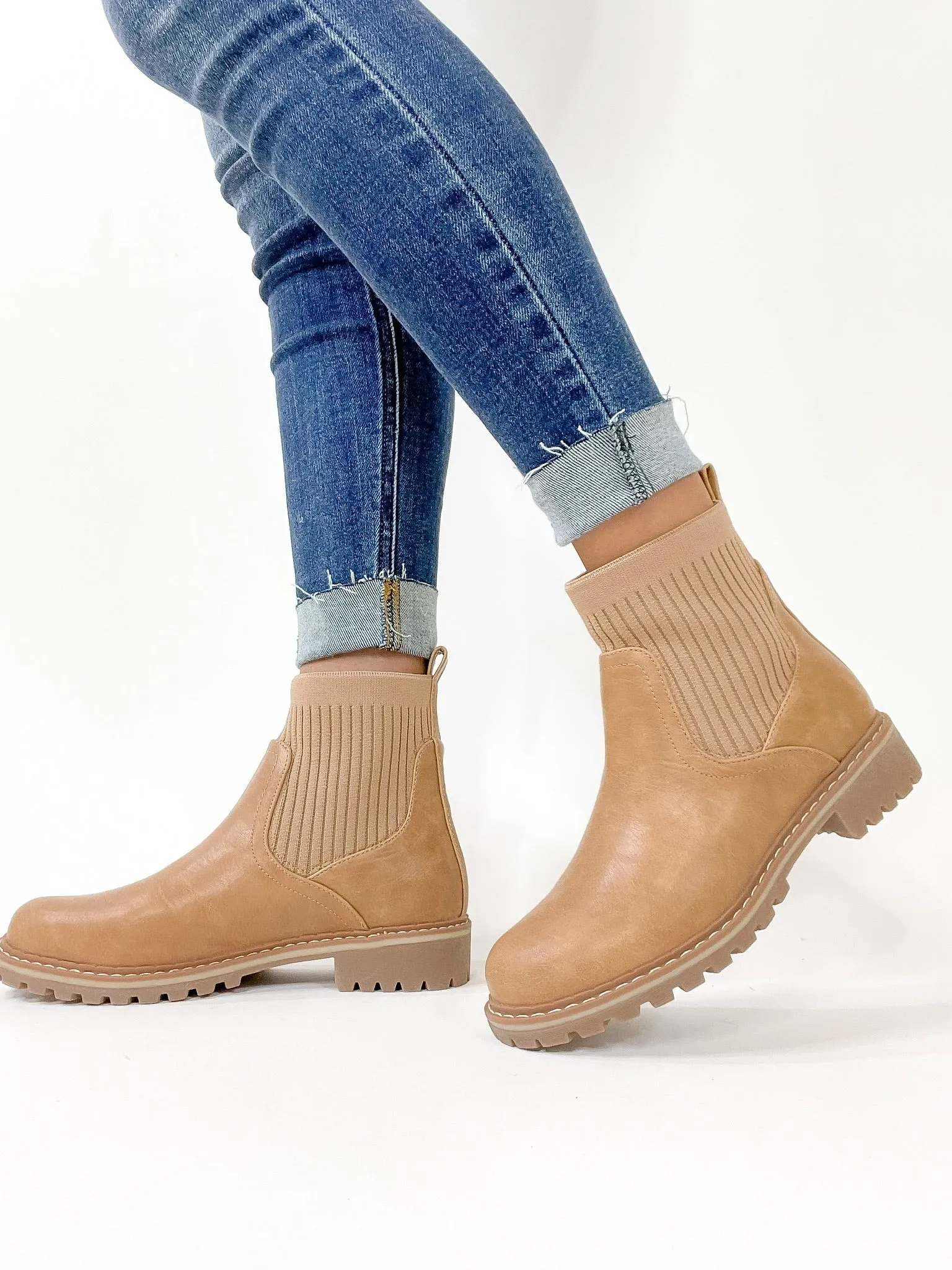 Corky's | Cabin Fever Slip On Booties in Caramel Tan