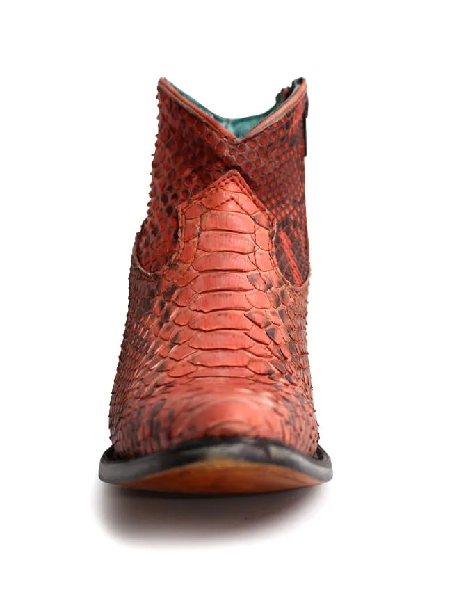 Corral Womens Coral Full Python Booties