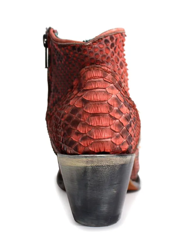 Corral Womens Coral Full Python Booties