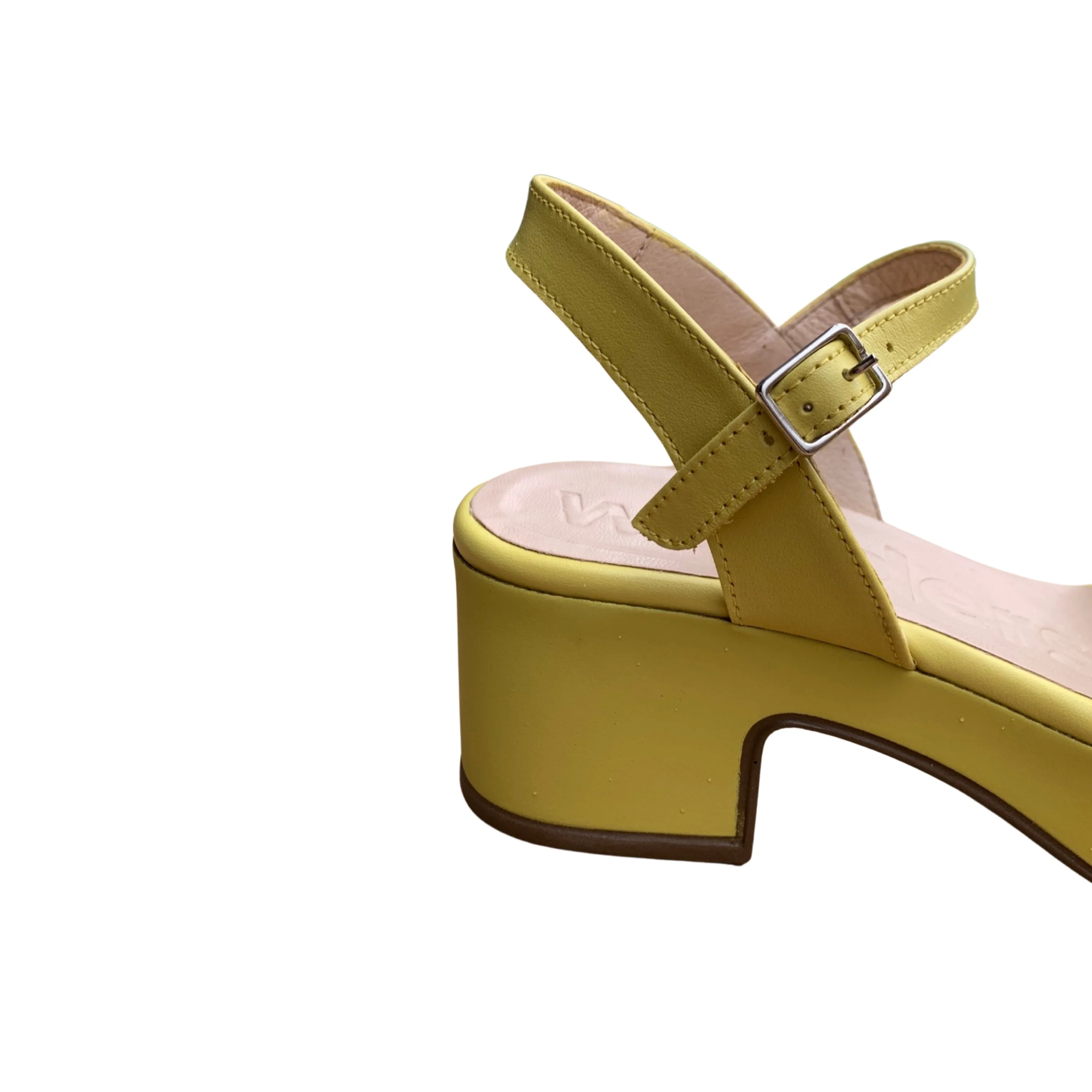 D8830 Yellow Block Heel