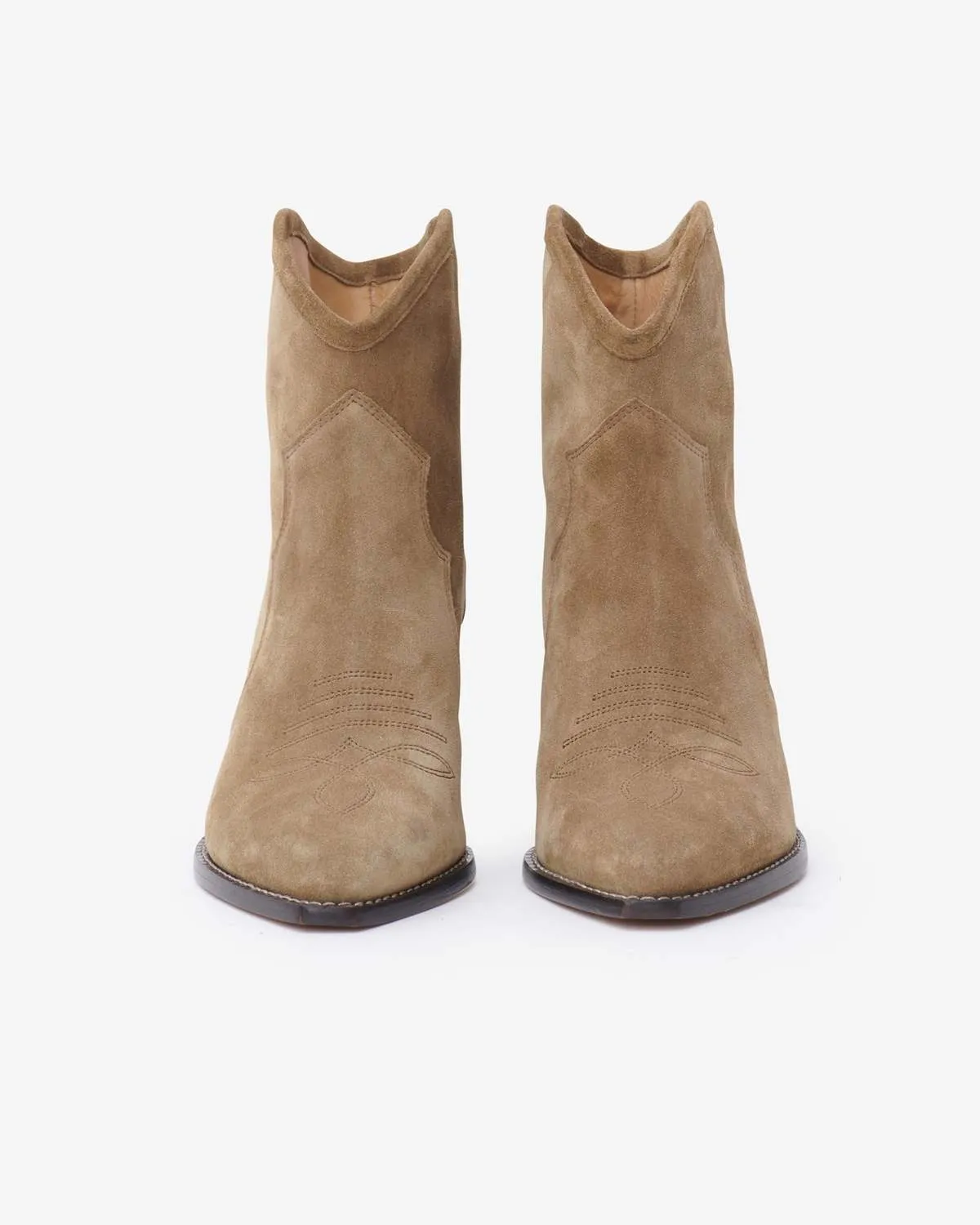 Darizo Suede Ankle Boots - Taupe