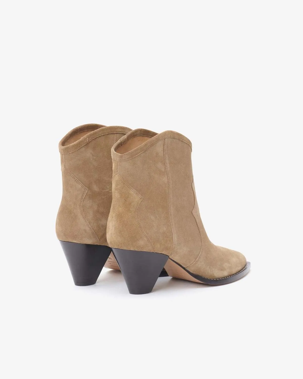 Darizo Suede Ankle Boots - Taupe