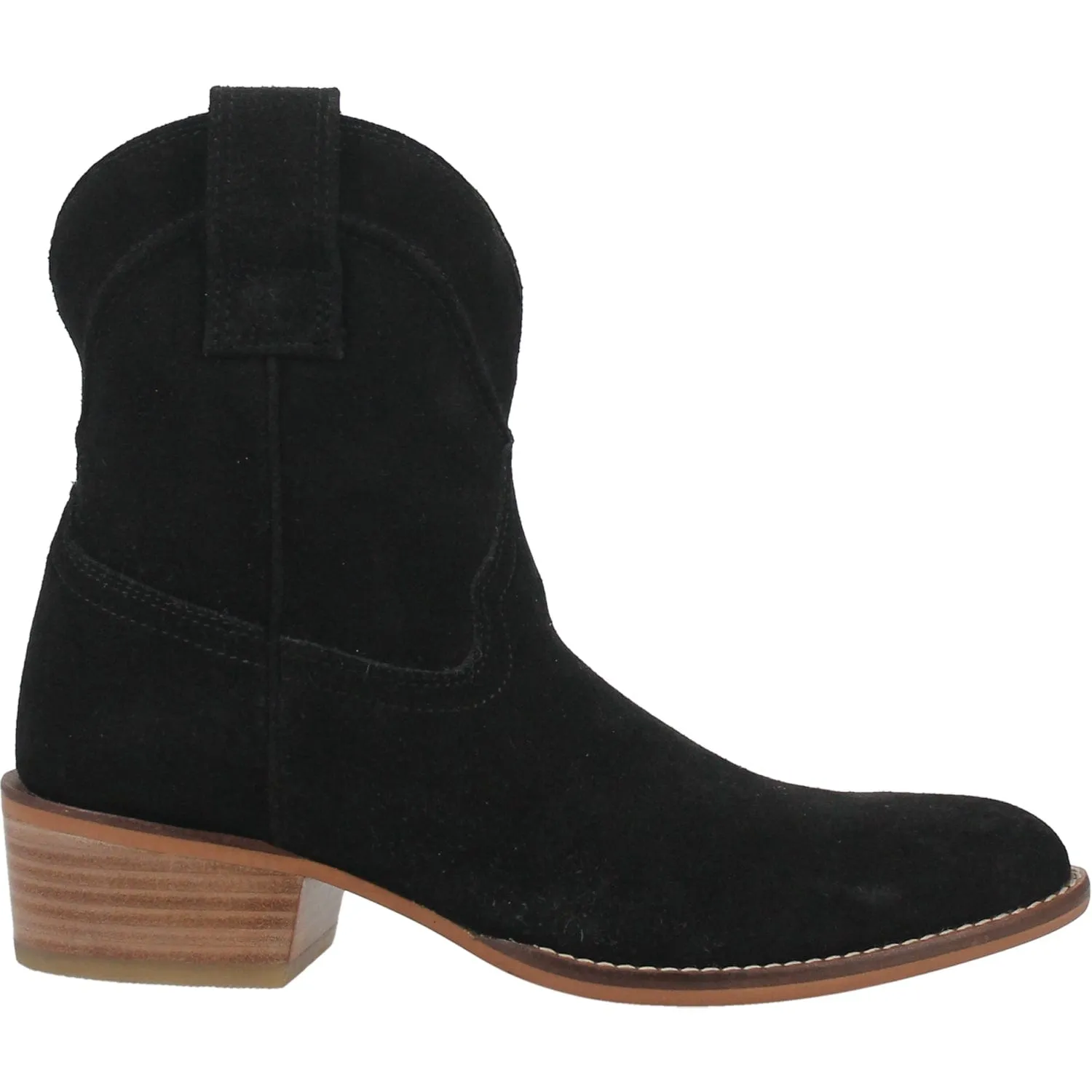 Dingo Women's Tumbleweed Black Suede Leather Booties DI 561