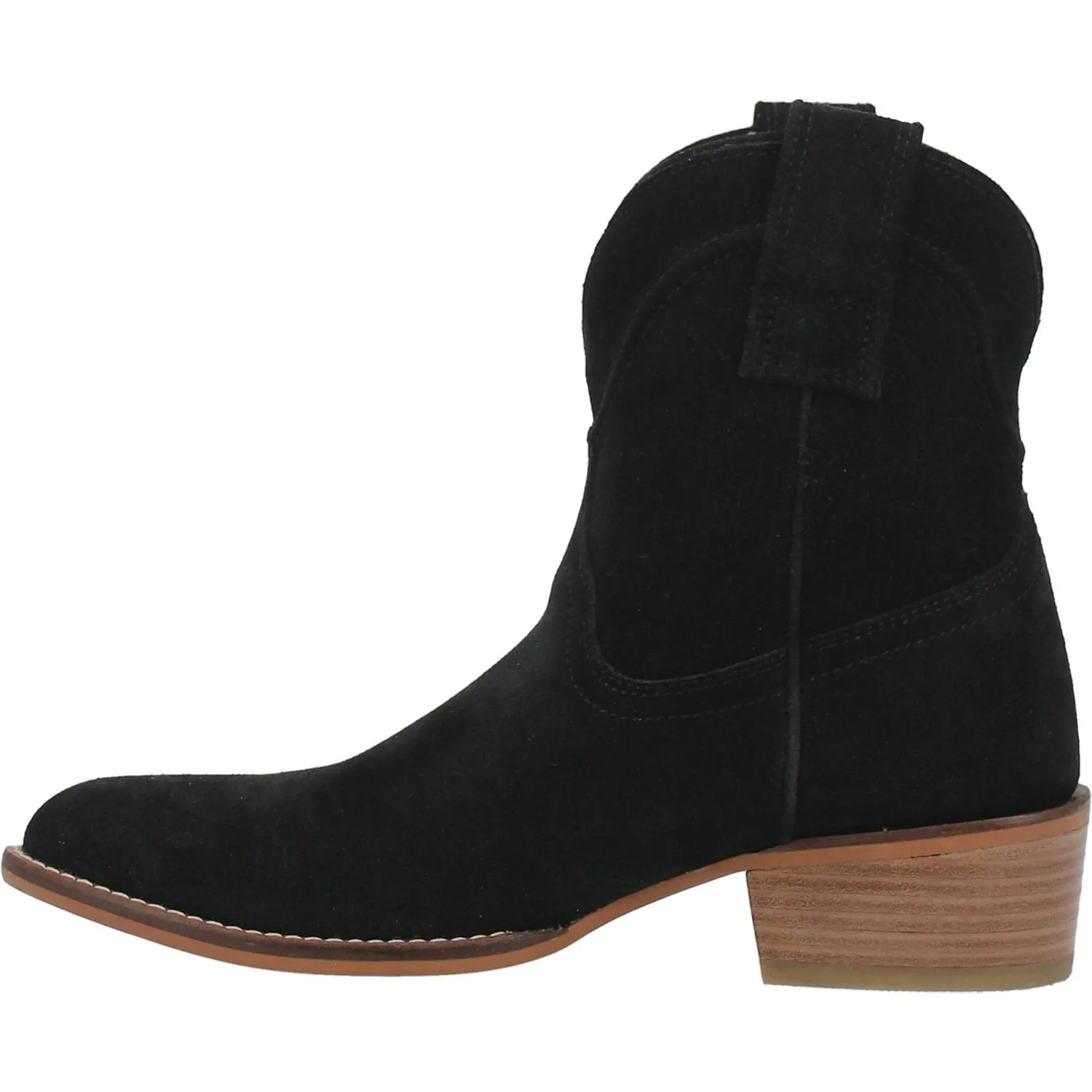 Dingo Women's Tumbleweed Black Suede Leather Booties DI 561