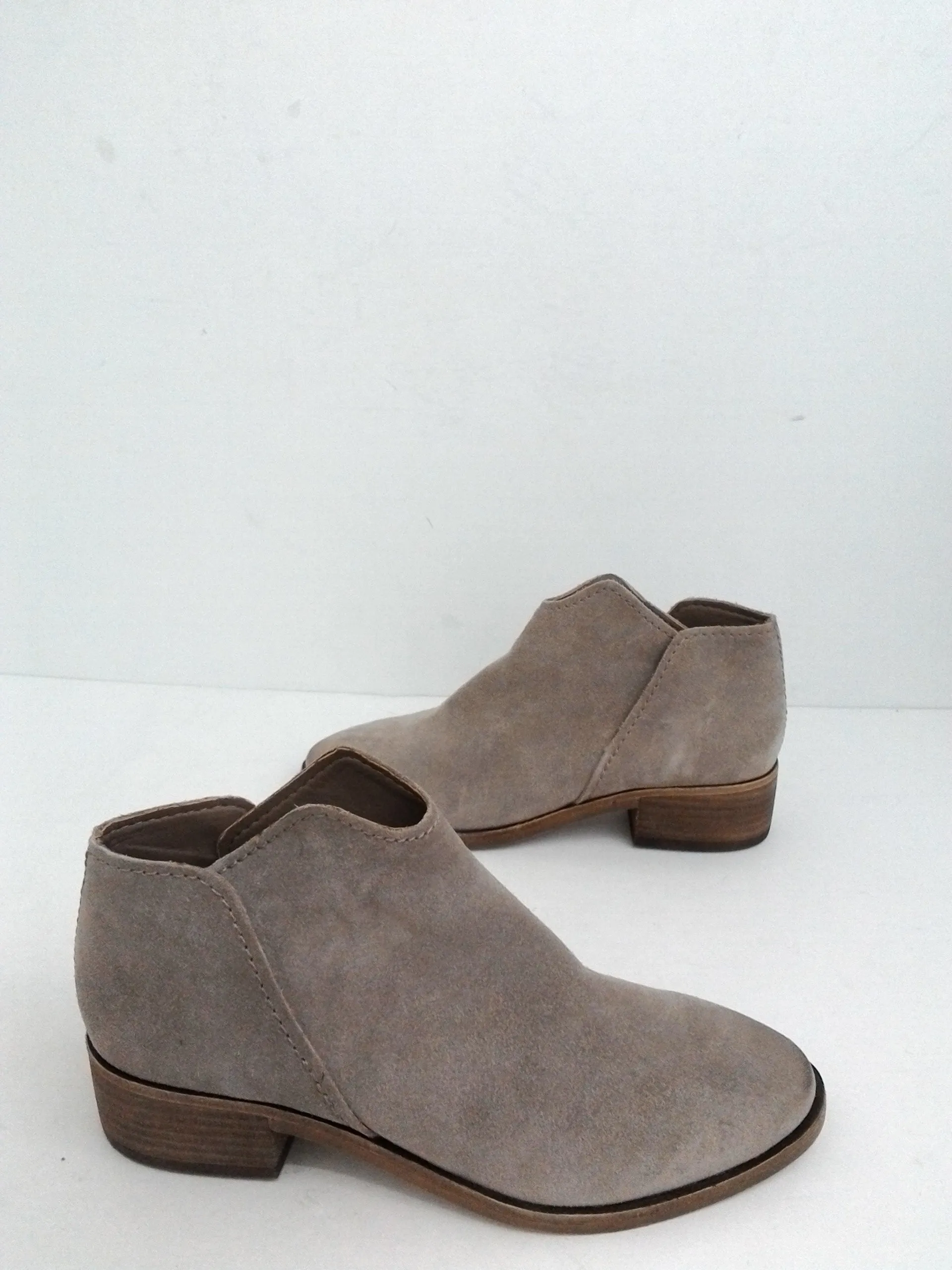 Dolce Vita Women's Grey Leather Booties Size 8