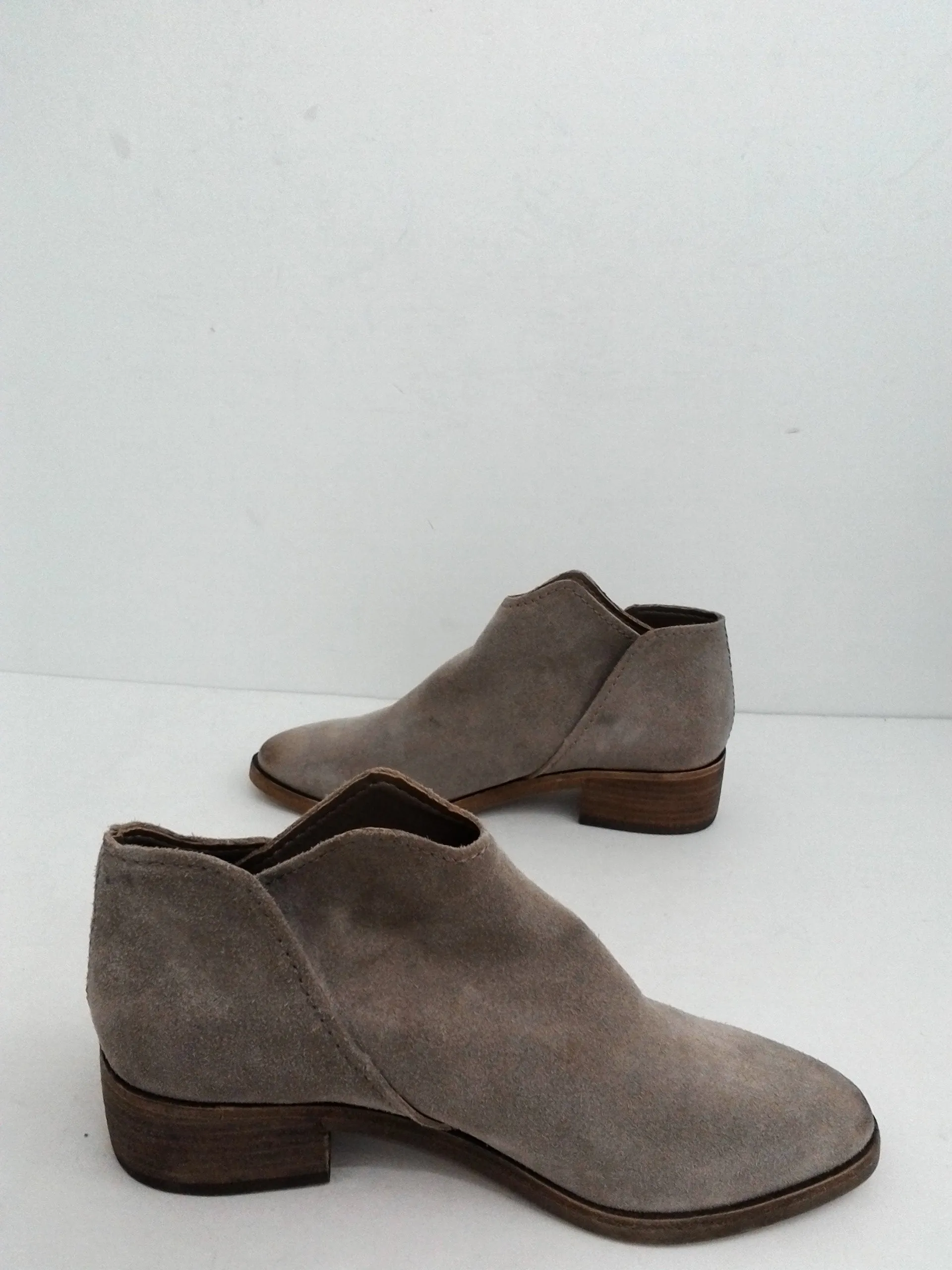 Dolce Vita Women's Grey Leather Booties Size 8