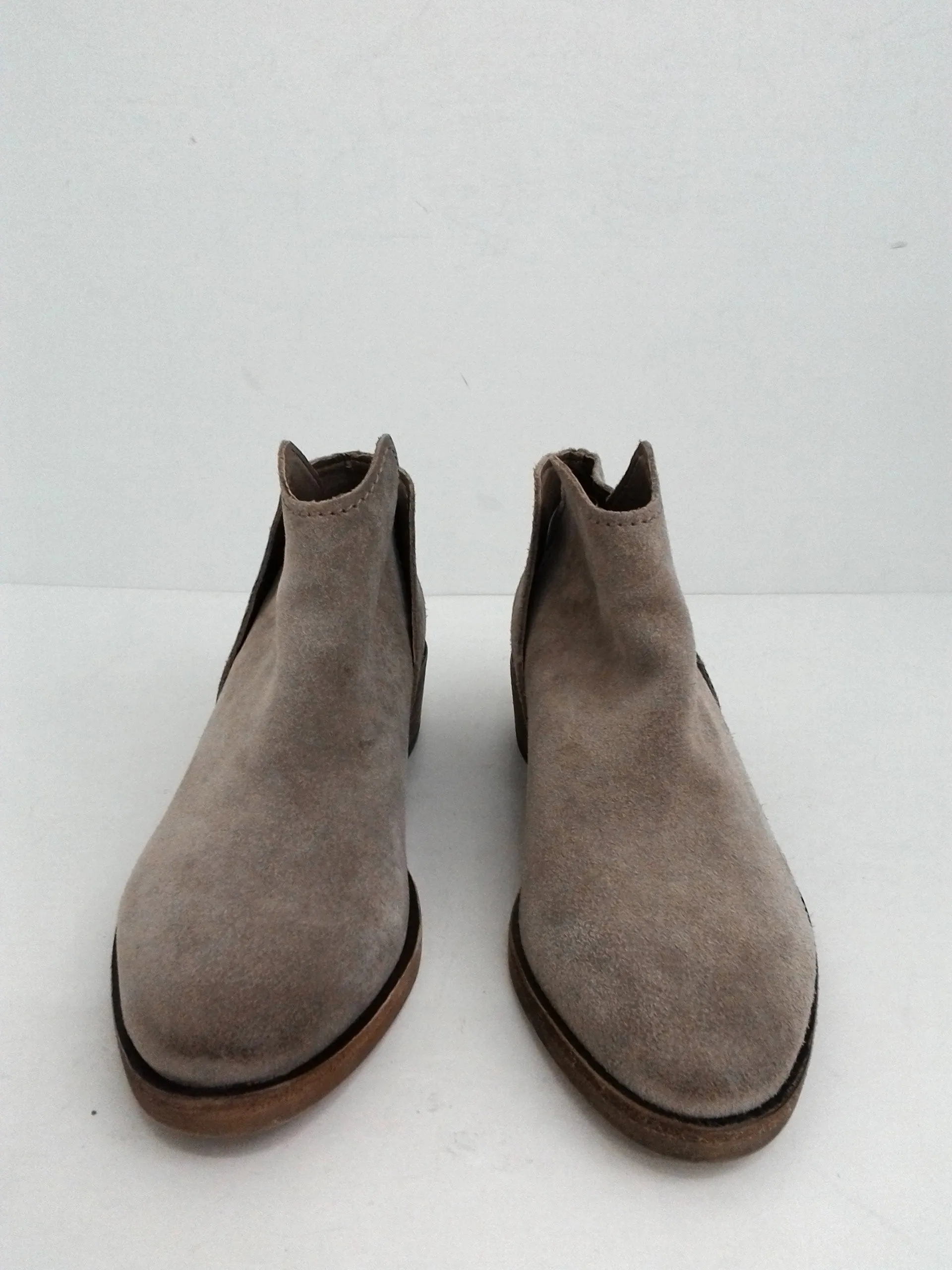 Dolce Vita Women's Grey Leather Booties Size 8