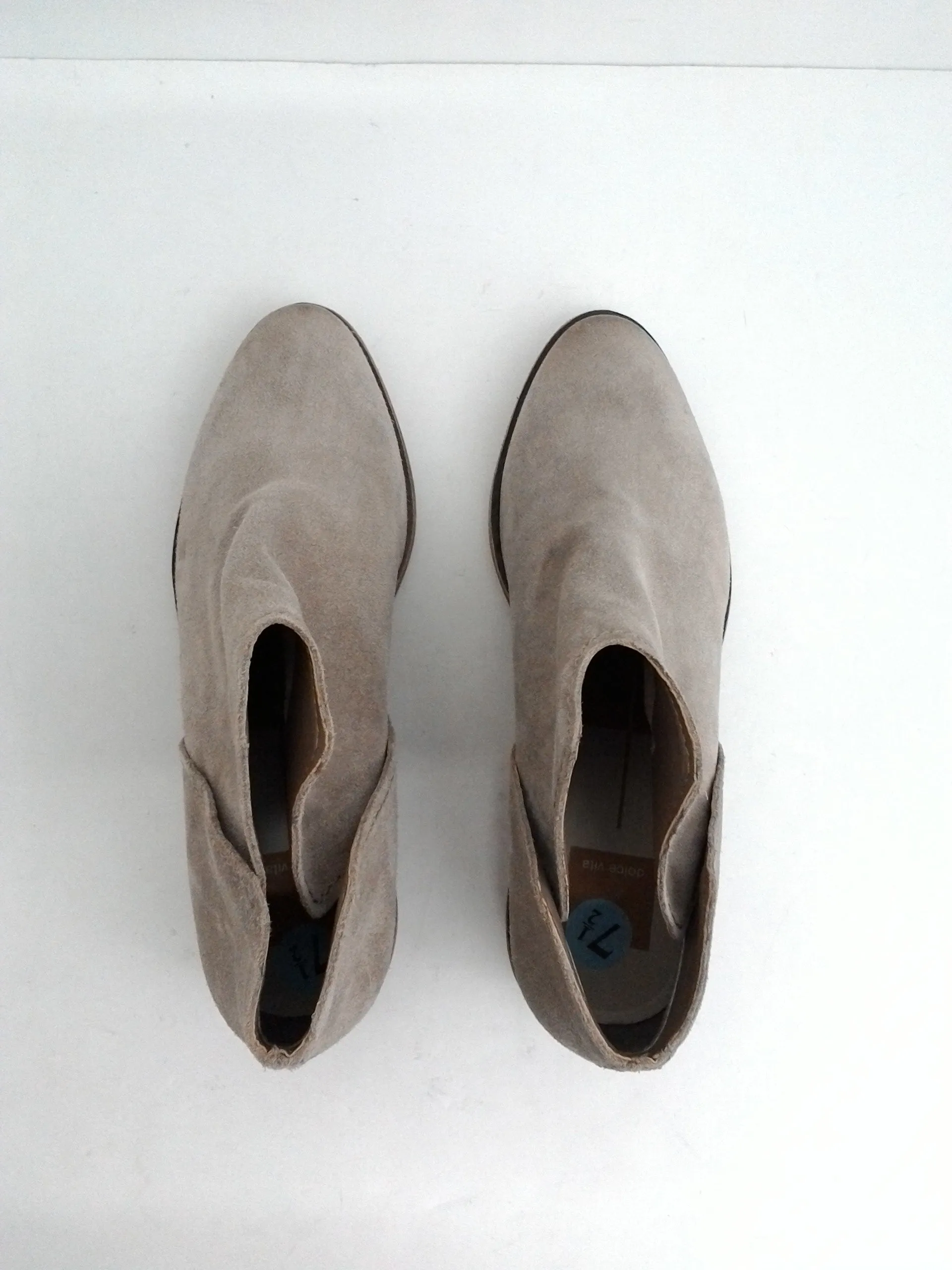 Dolce Vita Women's Grey Leather Booties Size 8