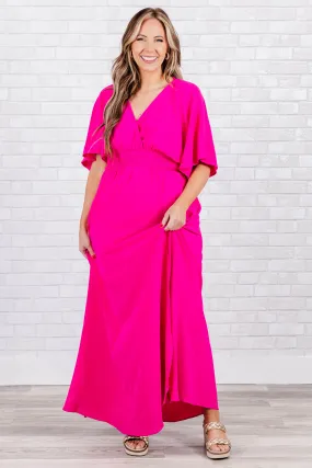 Feeling Good Maxi Dress, Hot Pink