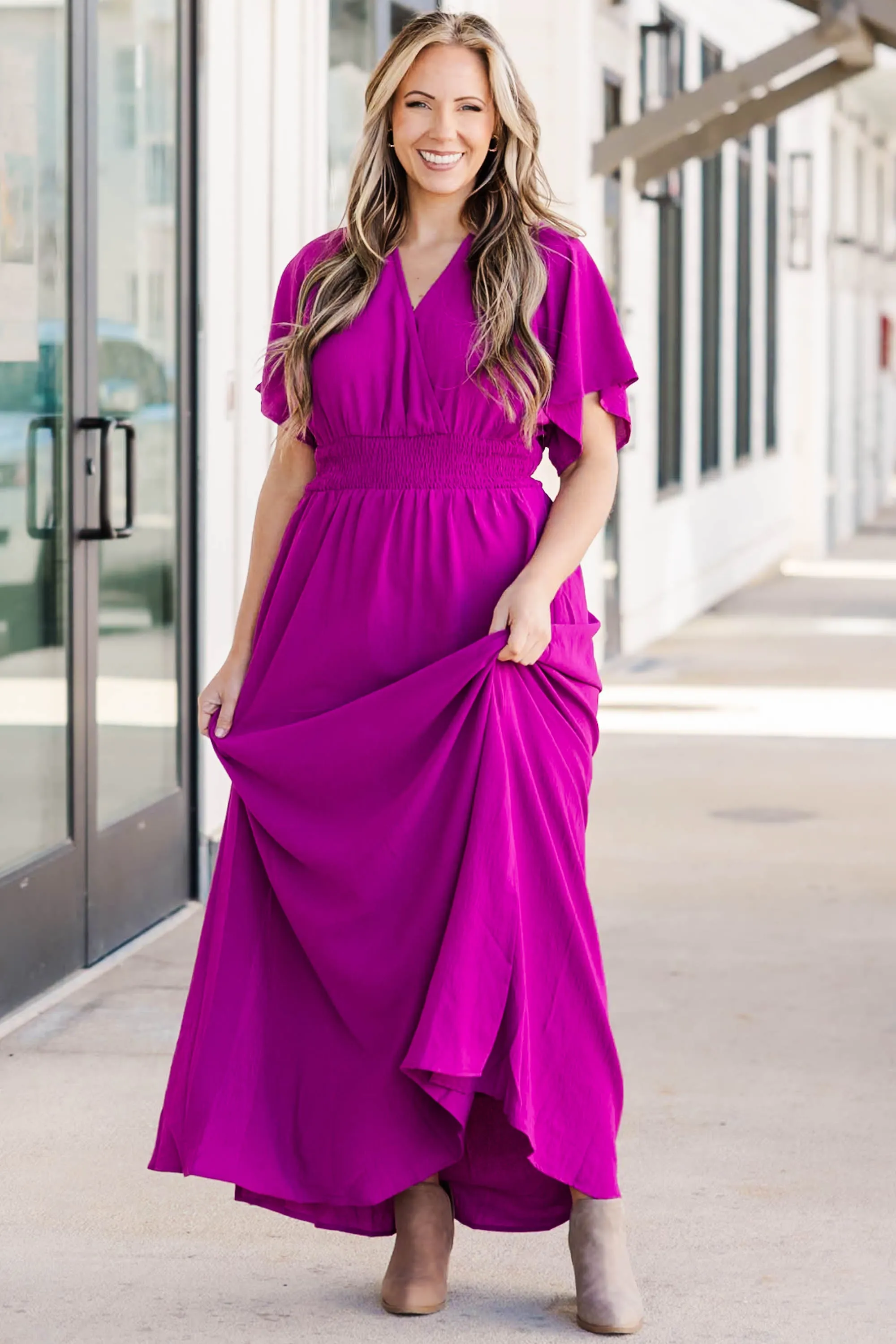 Feeling Good Maxi Dress, Magenta