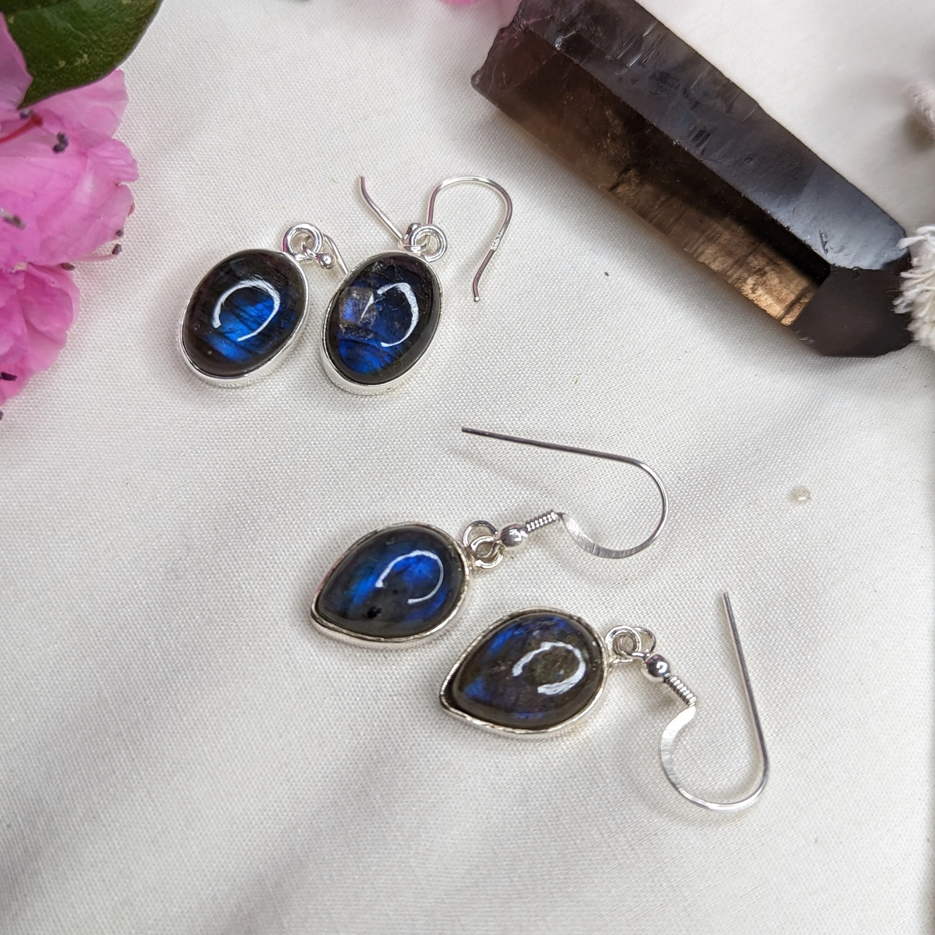 Flashy Labradorite Earrings