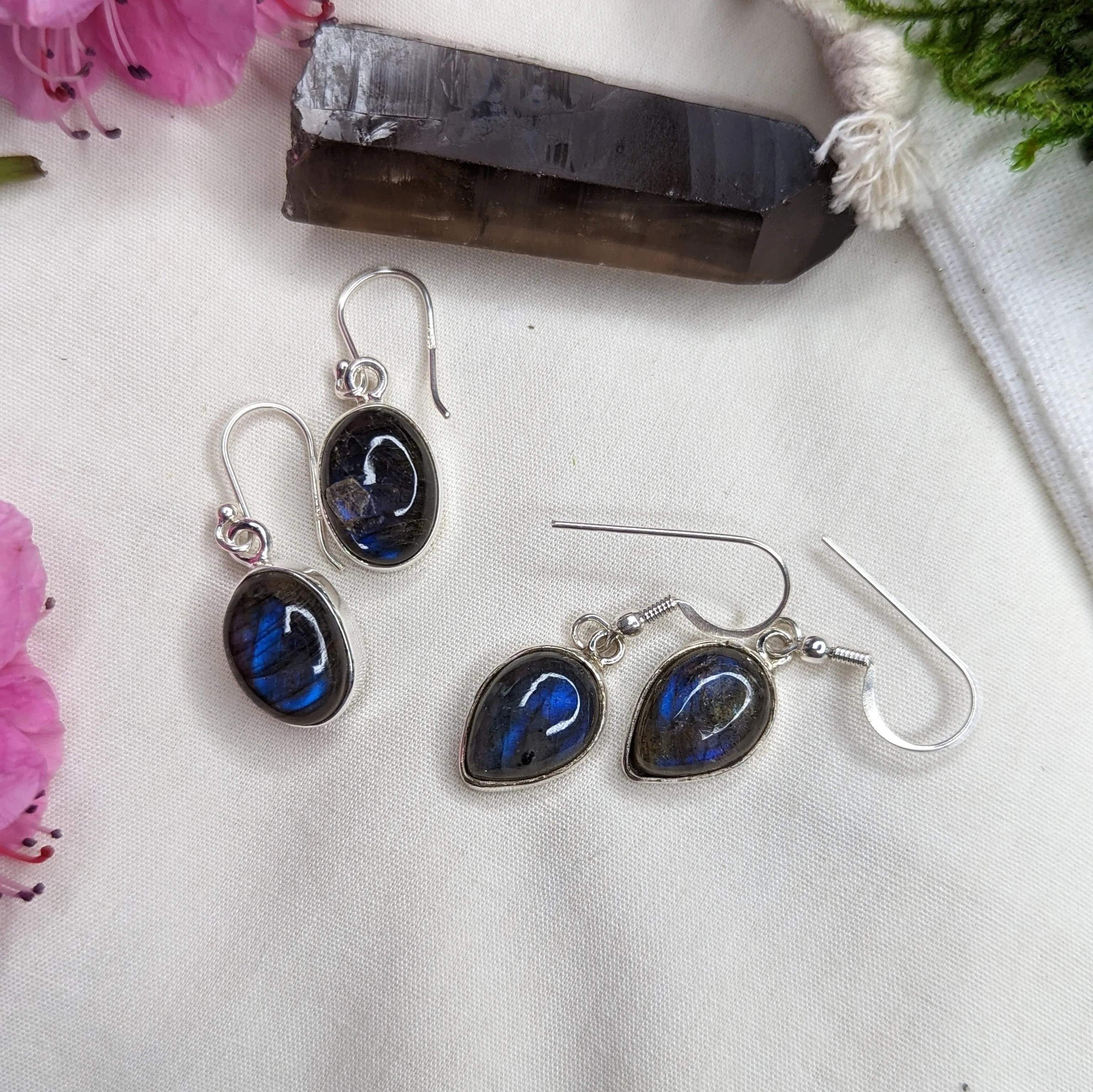 Flashy Labradorite Earrings