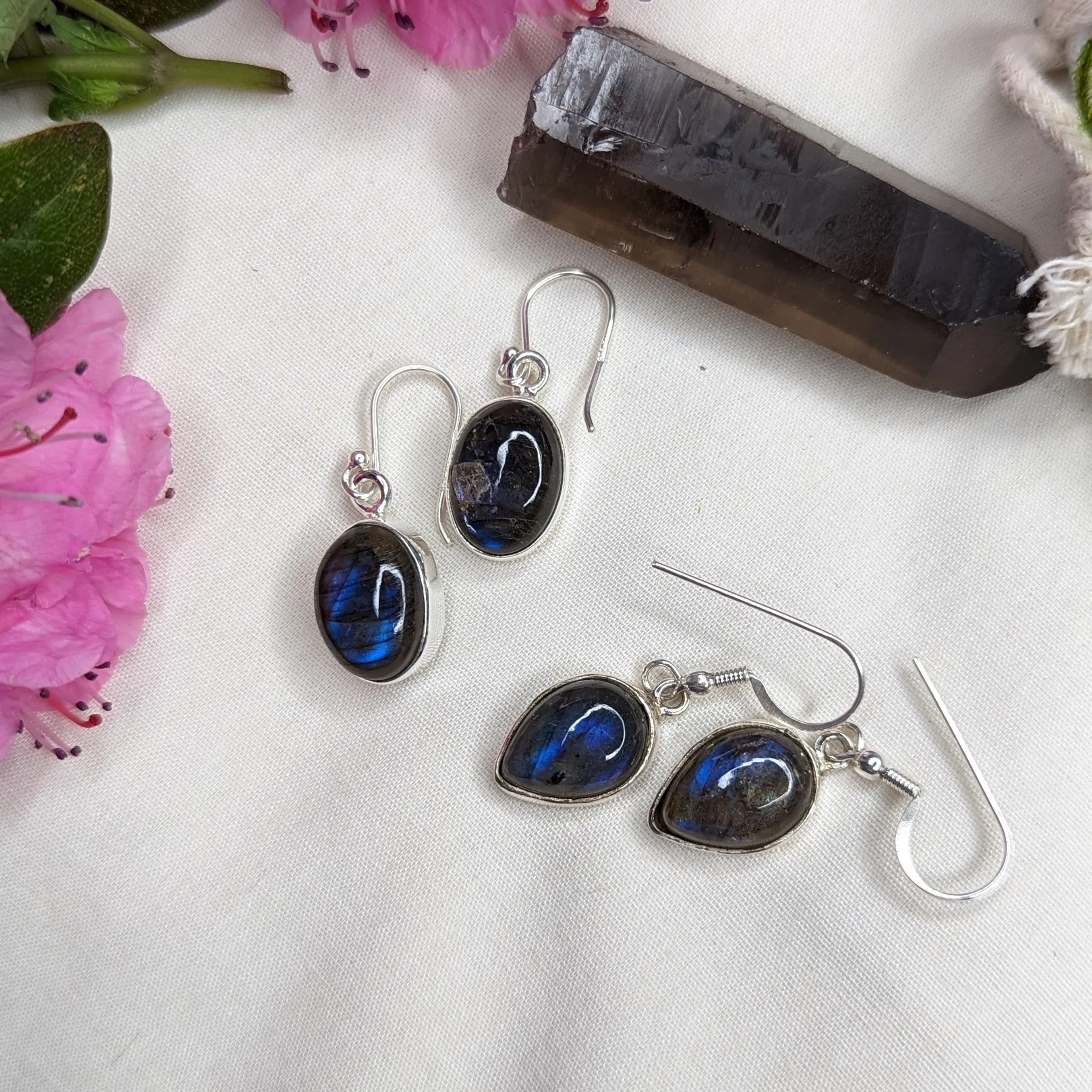 Flashy Labradorite Earrings