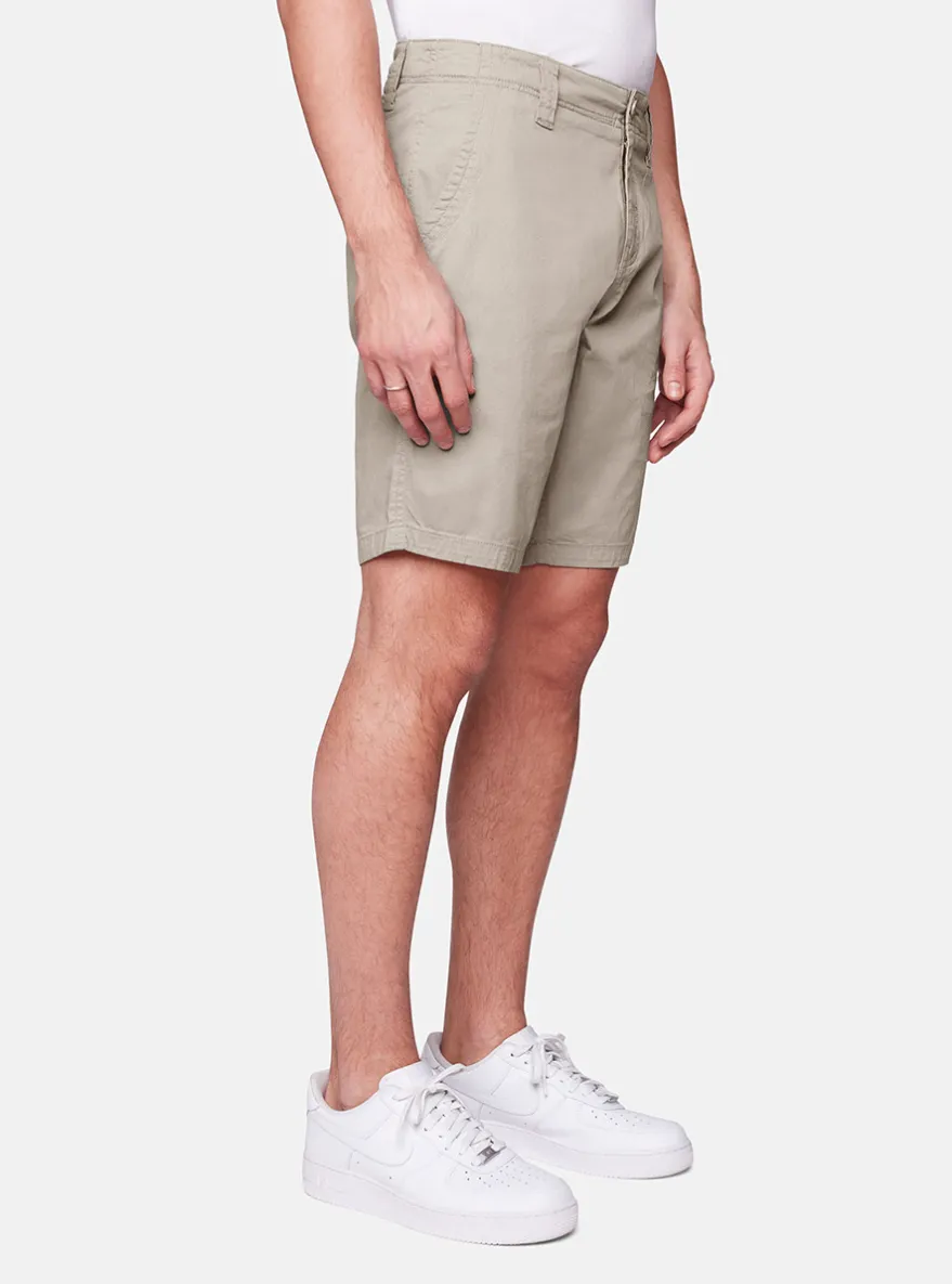 FLAT FRONT TWILL SHORTS