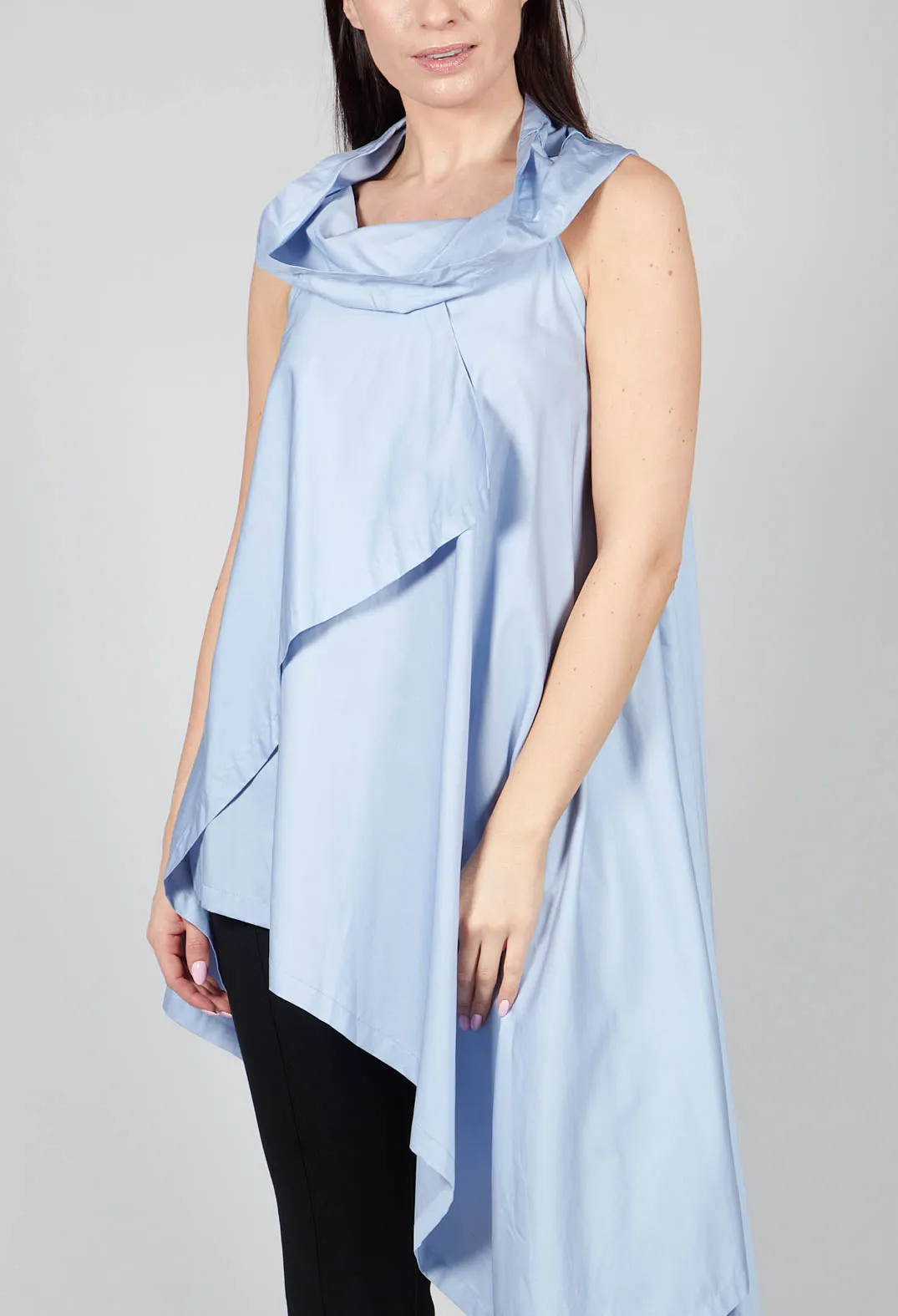 Flat Tunic in Light Blue