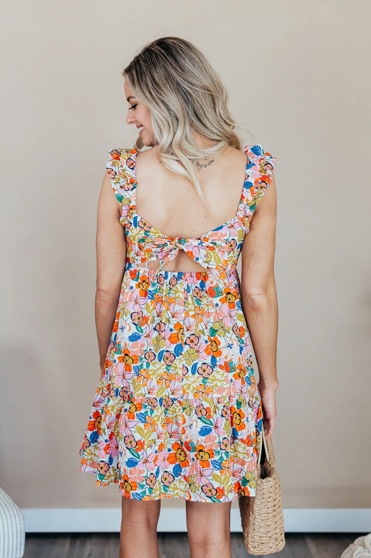 Floral Sweetheart Mini Dress