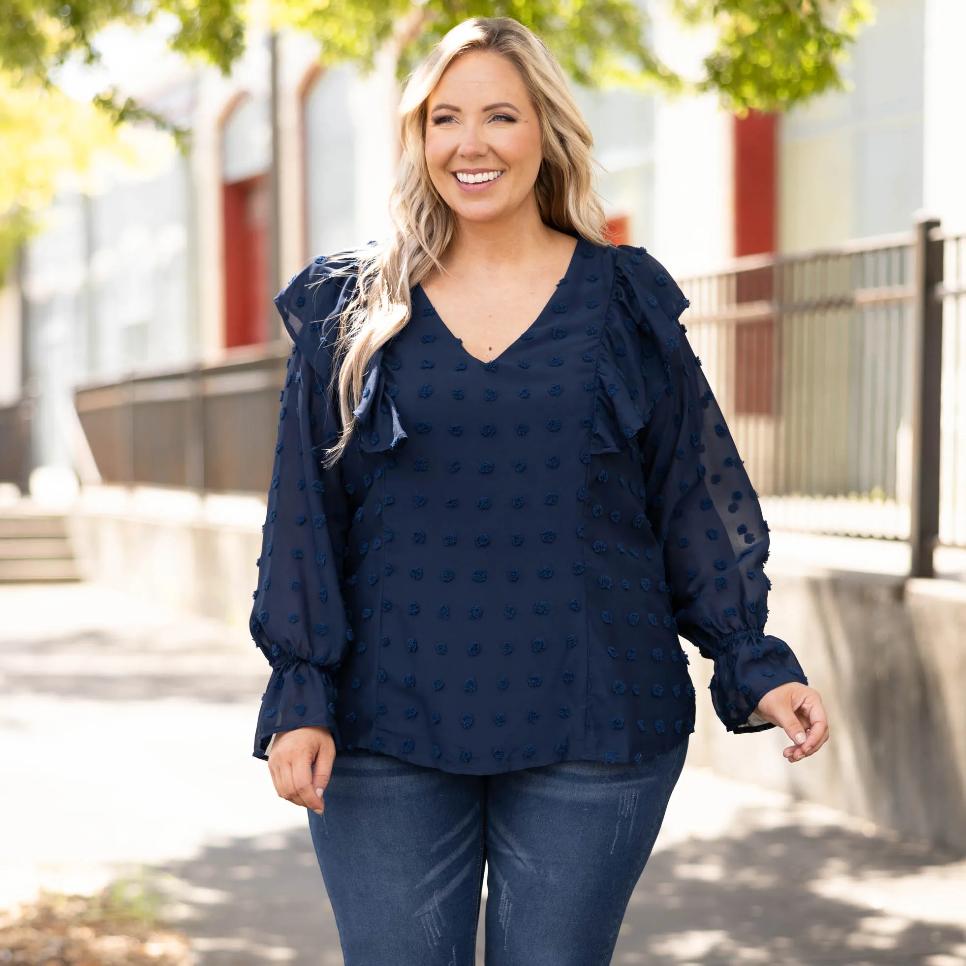 Fresh Outlook Top, Navy