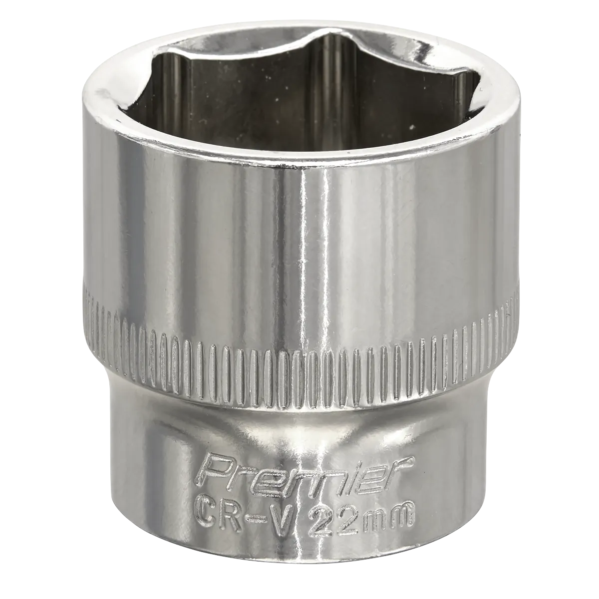 Fully Polished Socket 3/8"Sq Drive 22mm