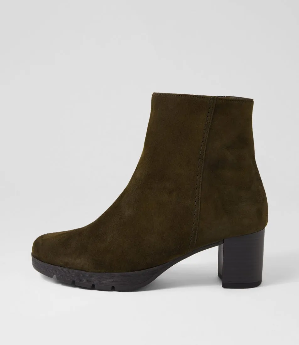 GABOR Dilla Forest Suede Ankle Boots